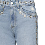 jEANS IN DENIM DI COTONE CON BORCHIE COPP95STF2008 BLU COPERNI