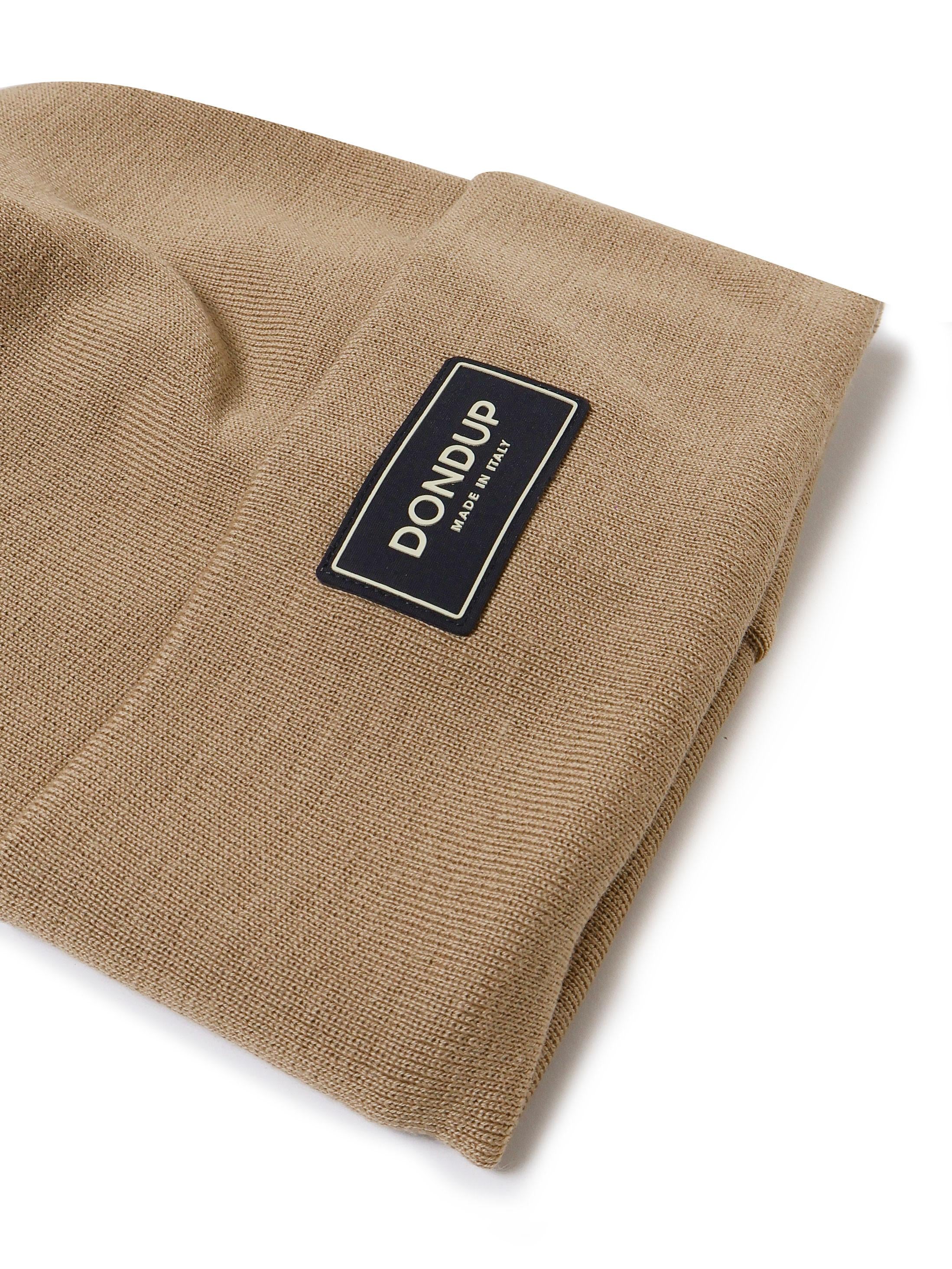 Beanie Logo in misto lana<BR/> UQ063 Y00474UXXX026 DONDUP