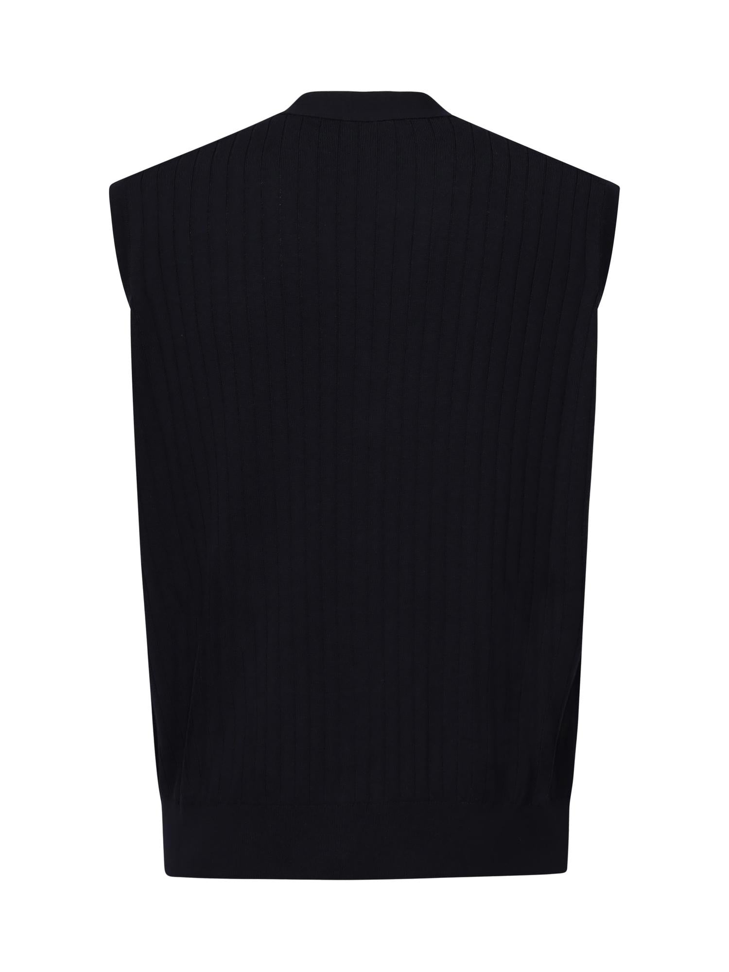 Gilet in lana a coste 835333 V5L704140 BOTTEGA VENETA