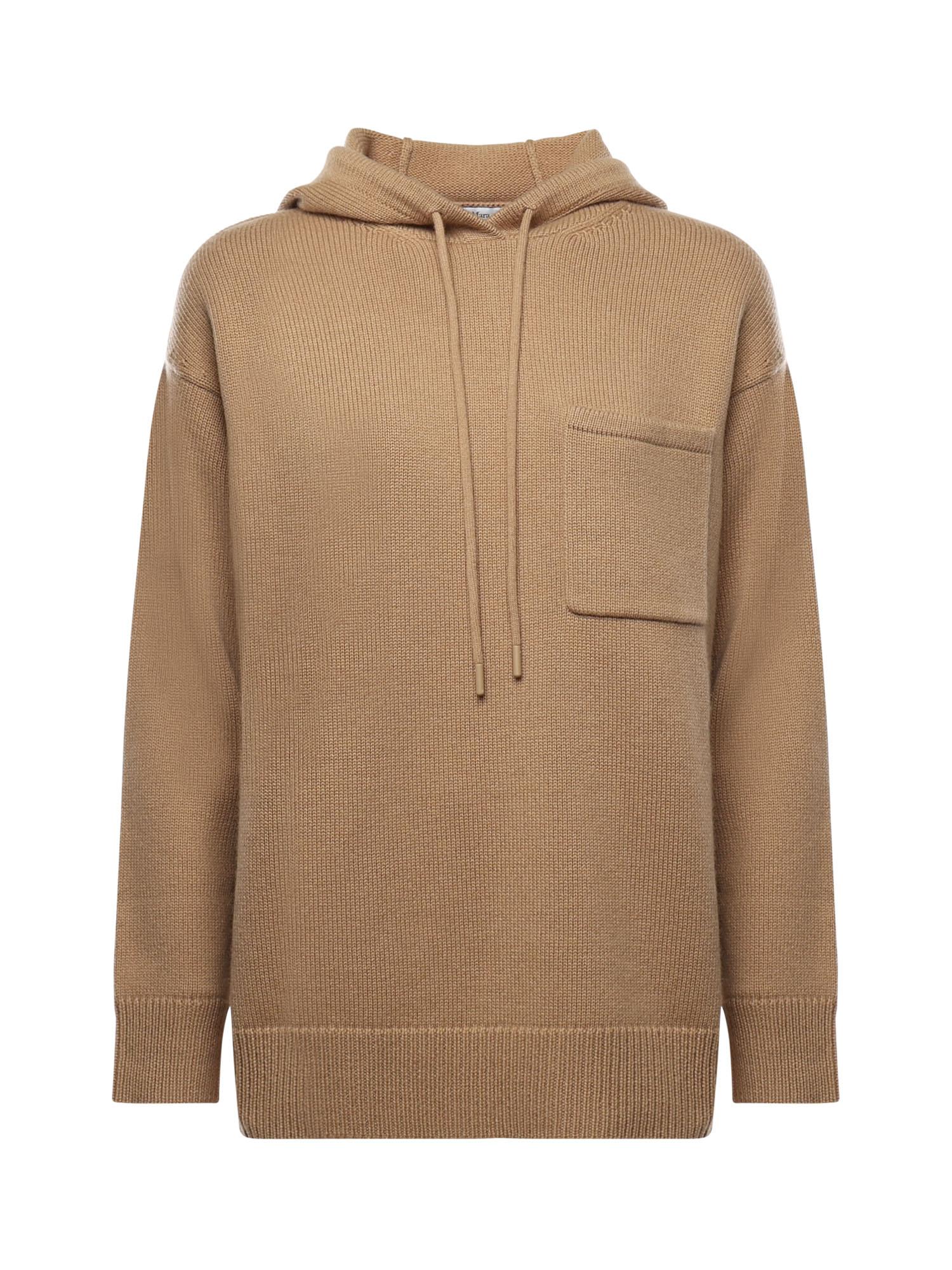 Felpa con cappuccio in lana e cashmere 2521366132600 005 MAX MARA