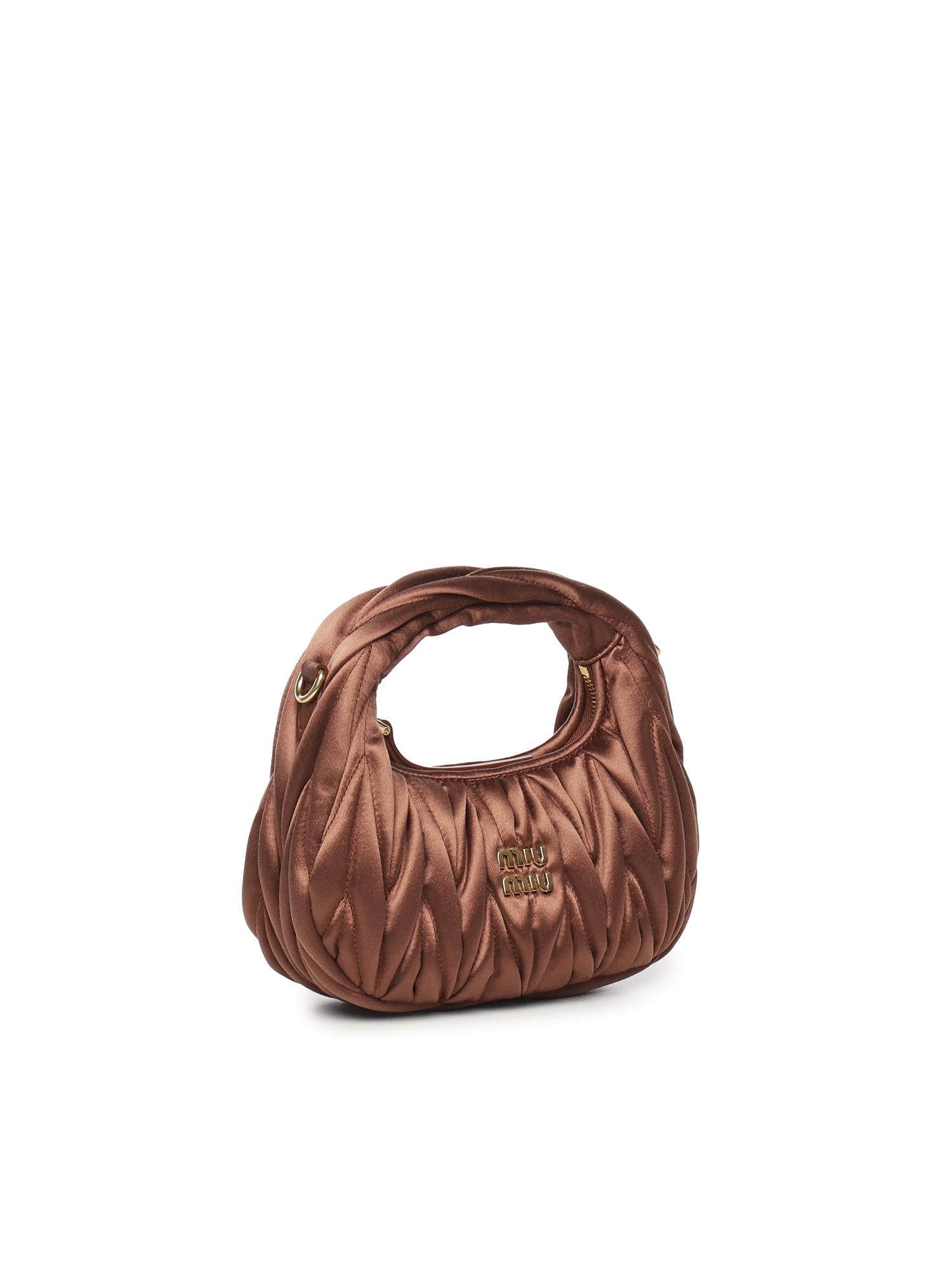 Mini bag Wander in raso trapuntato 5BP078 2BD8F0324 MIU MIU
