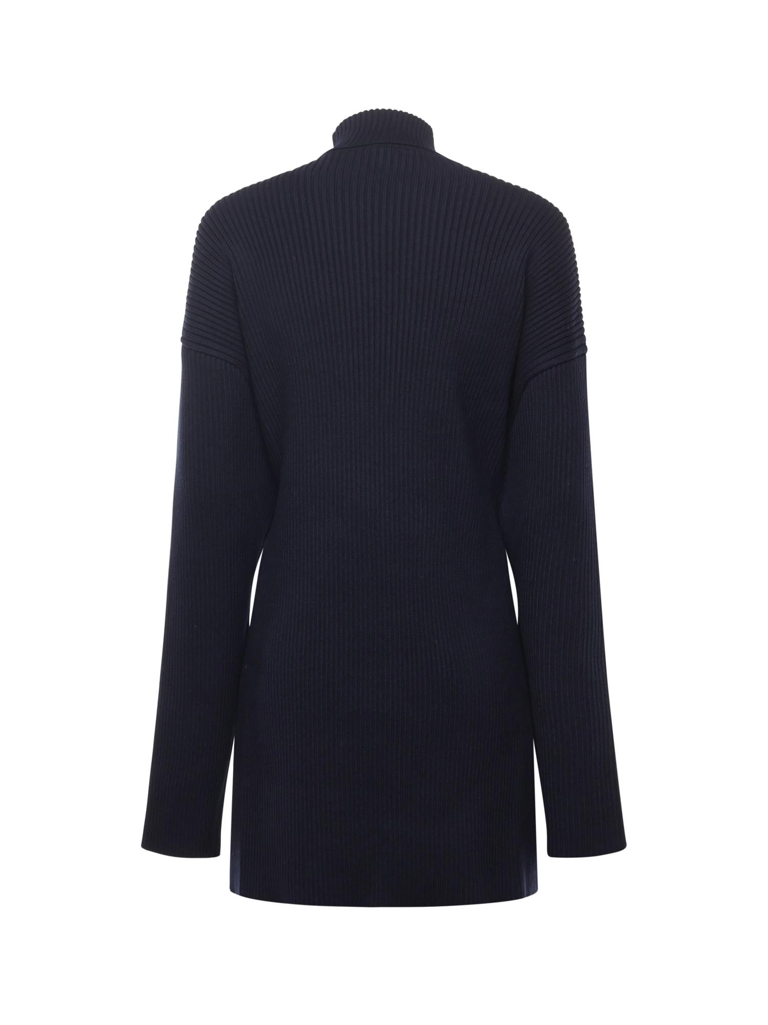 Mini abito Pinched in maglia di lana e cotone 850028 T17594140 BALENCIAGA
