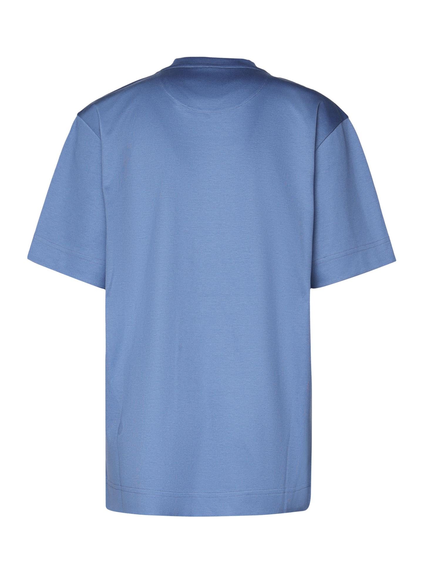 T-shirt in cotone con taschino con zip FY0936 ARYRF0GCT FENDI