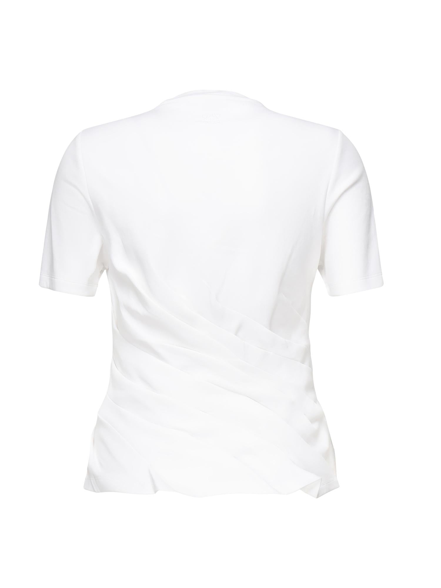 T-shirt drappeggiata in misto cotone S359Y22XA2 2100 LOEWE