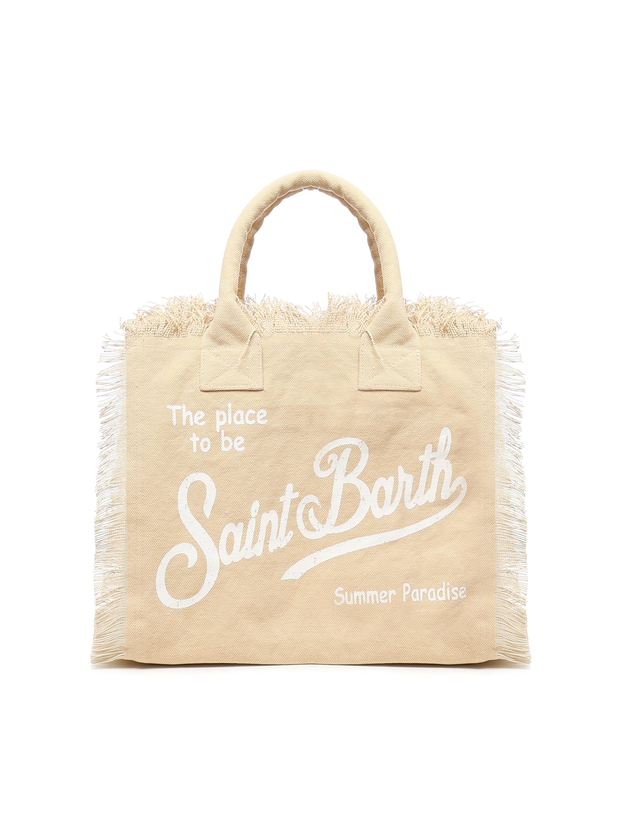 Tote Bag vanity in canvas VANI001 00023H MC2 SAINT BARTH
