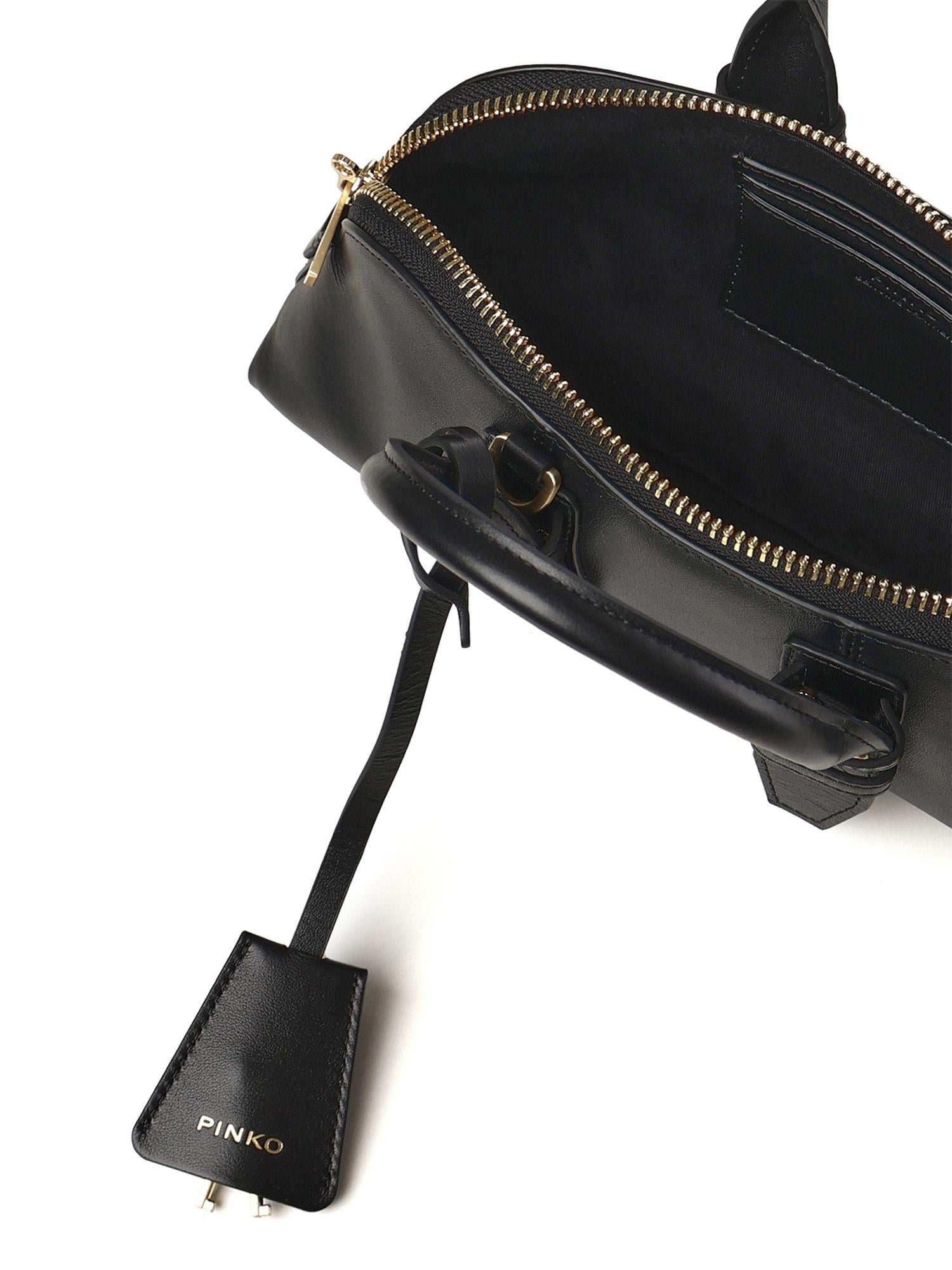 Borsa piccola a mano Escape Bag Baguette in pelle 105334 A0QOZ99V PINKO