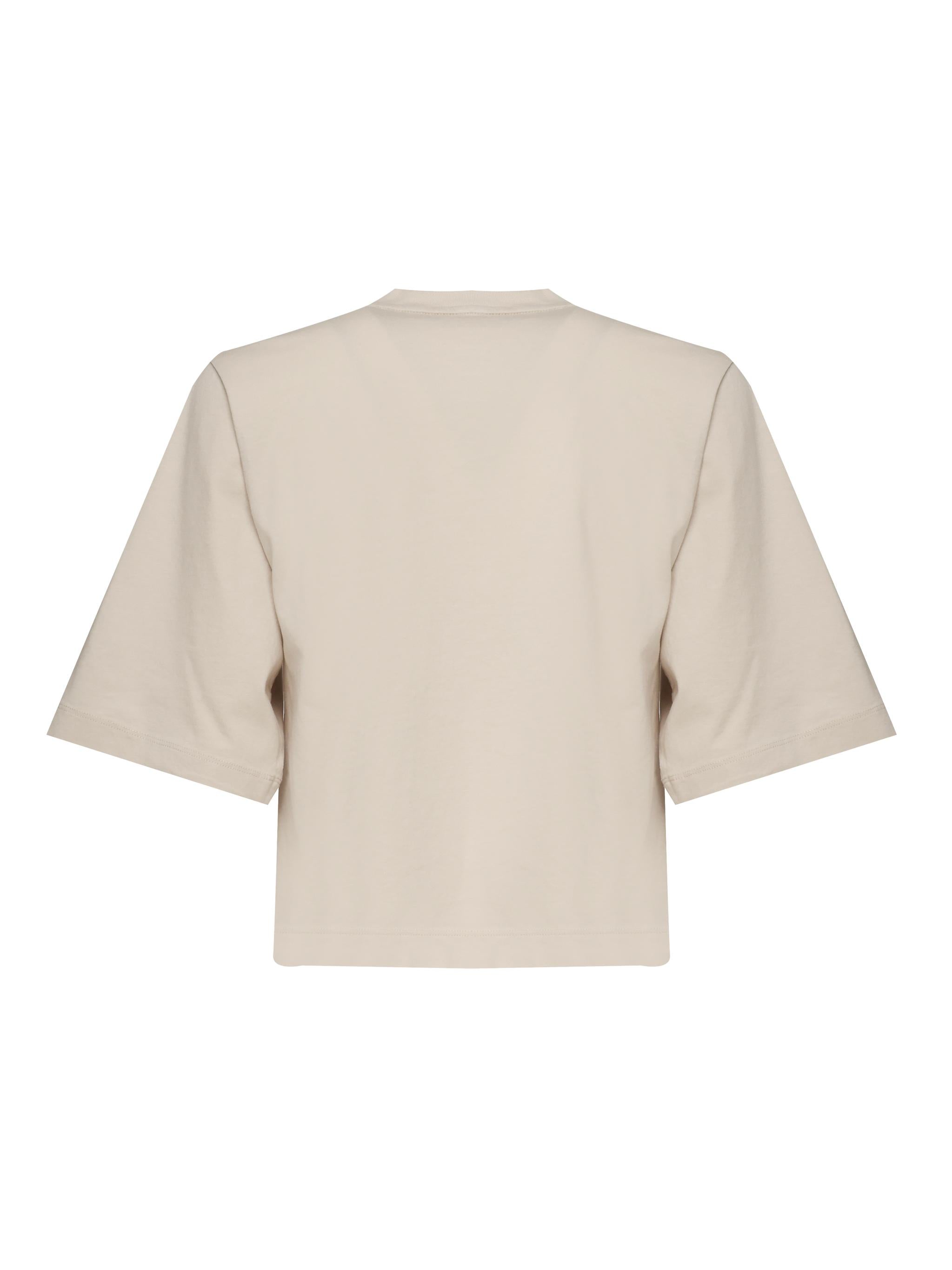 T-shirt crop con logo 104604 A2CSC03 PINKO