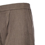 Pantaloni in misto lana con pinces PT005V2 BRW BONSAI