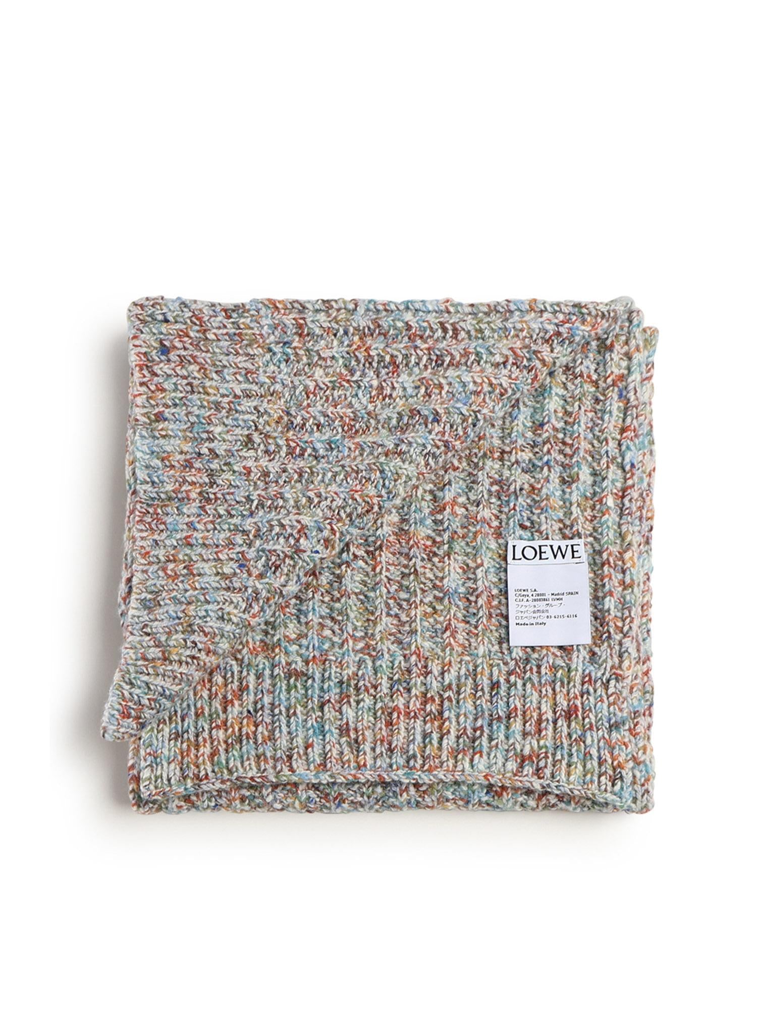 Sciarpa in misto lana e cashmere F655SS1X05 9990 LOEWE