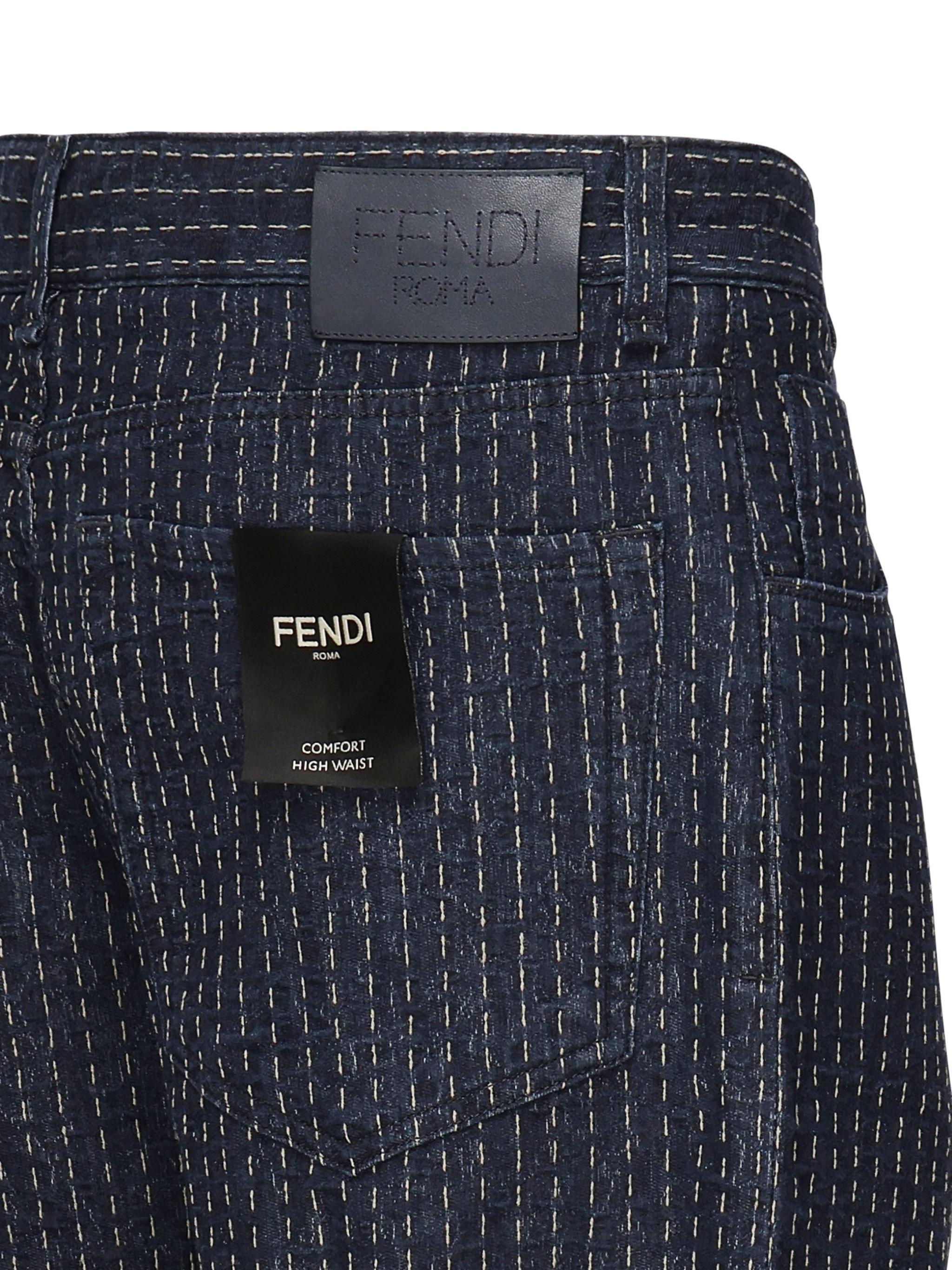 Denim 5 tasche allover FLP285 AUACF1RXI FENDI