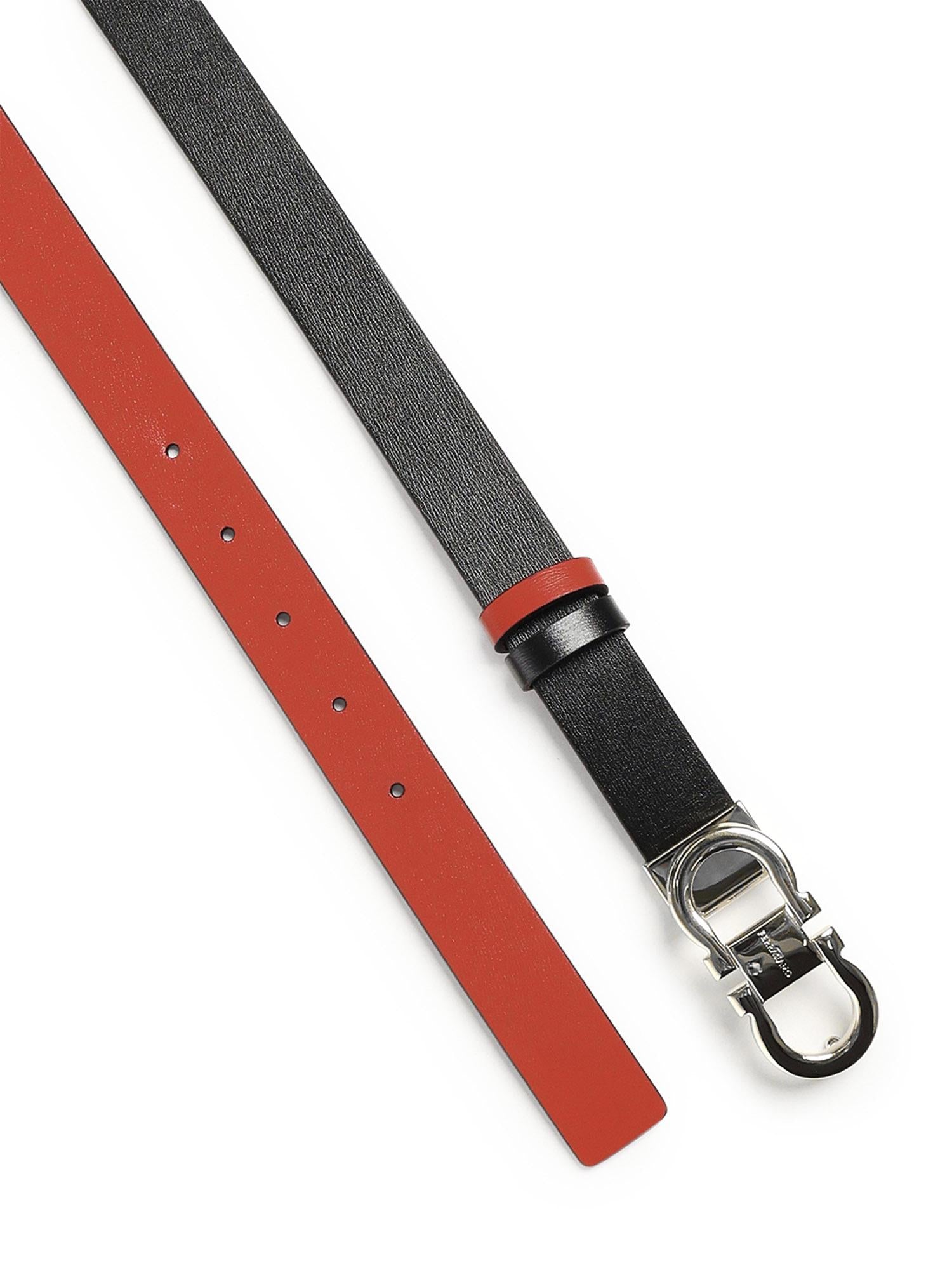 Cintura Gancini in pelle<BR/><BR/> 230294 771068003 FERRAGAMO