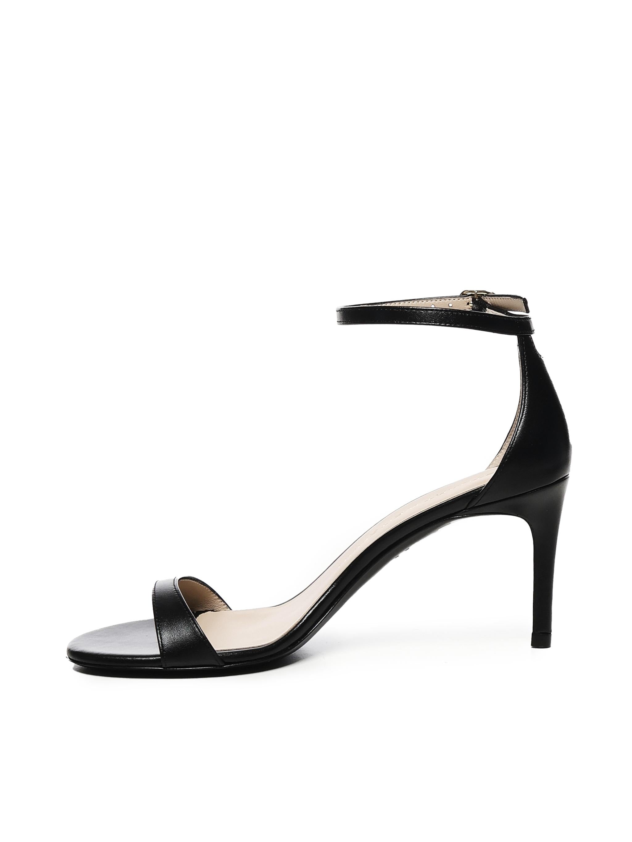 NUDIST II SANDAL 75 SK306BLK STUART WEITZMAN