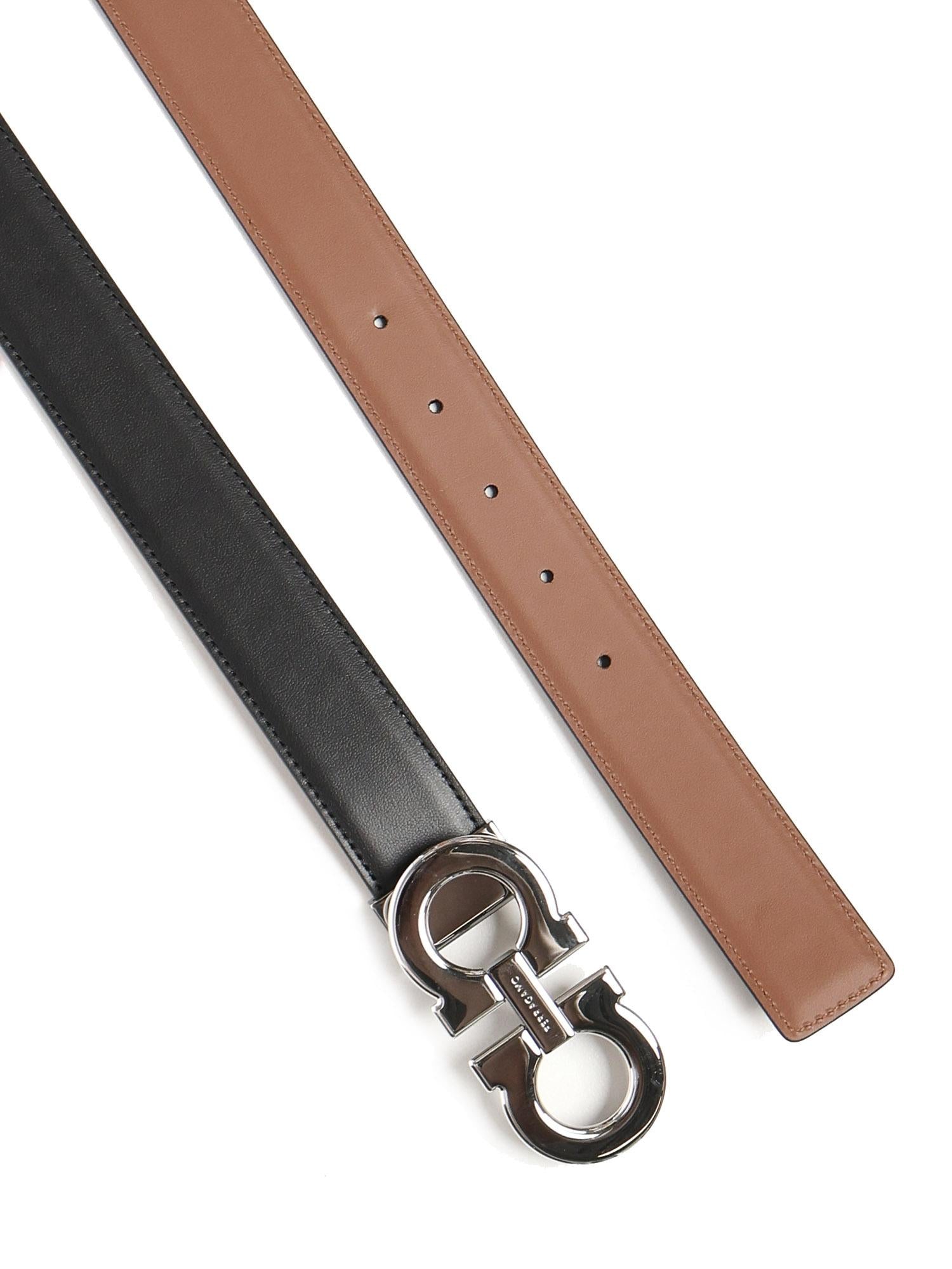 Cintura Gancini reversibile 670460 786324005 FERRAGAMO