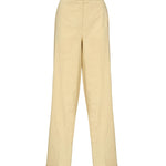 Pantaloni con piega in lino stretch 104929 A0IMC23 PINKO