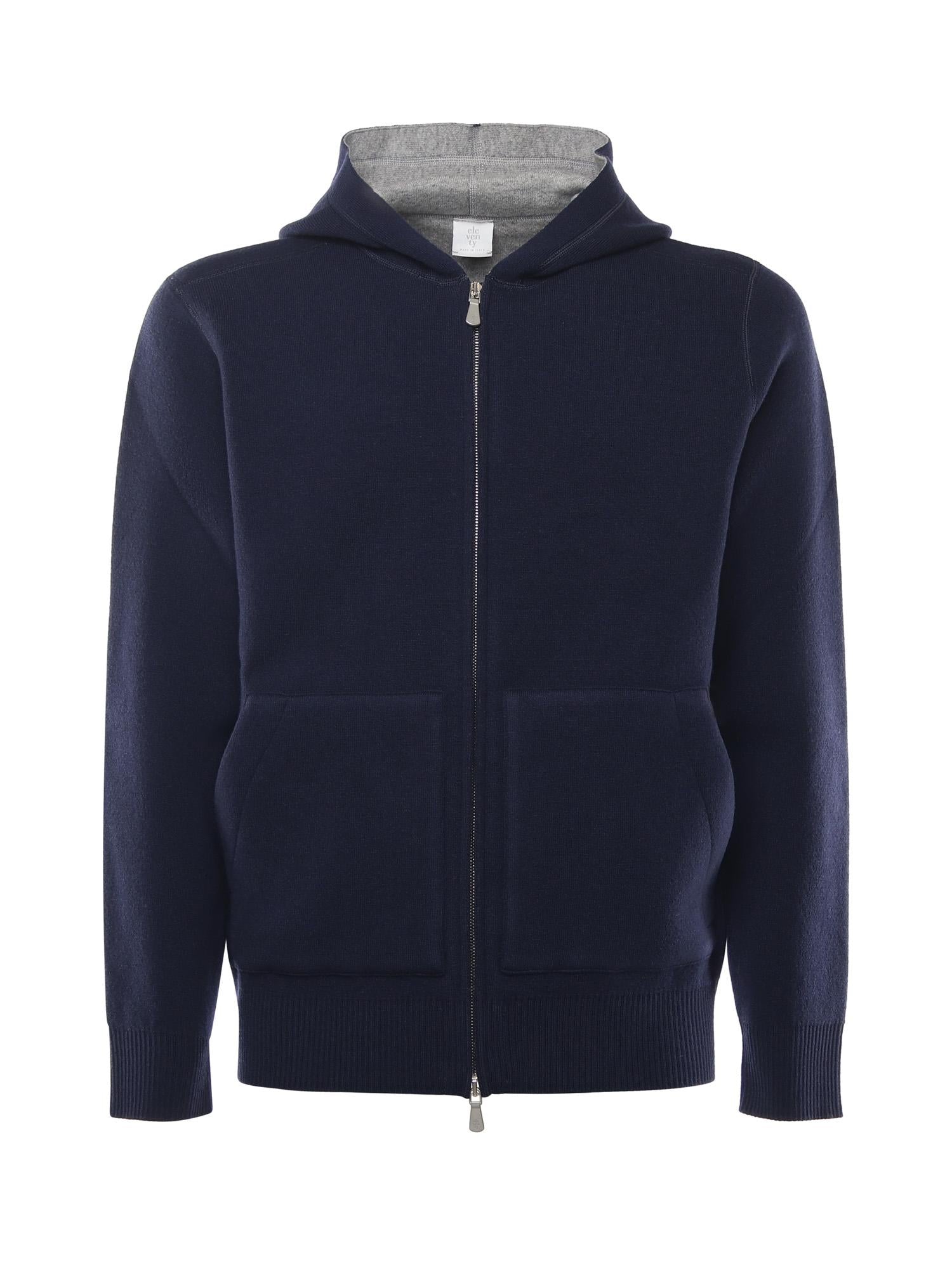 Felpa con zip in lana L76MAGL69MAG0L027 11-14 ELEVENTY