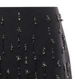 Minigonna con cristalli e perle 105496 A2PNZ99 PINKO