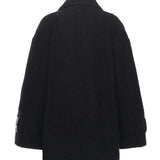 Cappotto caban doppiopetto in bouclé 105559 A2SHG02 PINKO