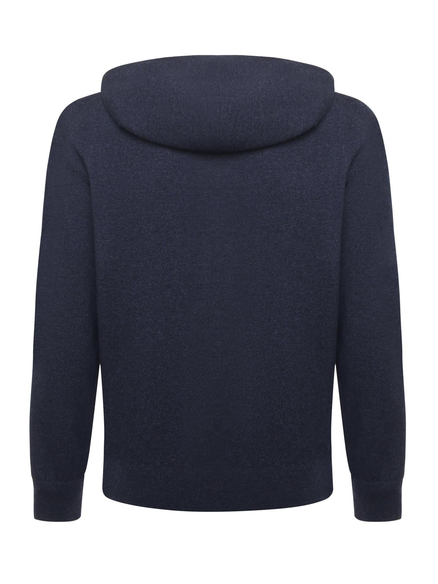 Felpa con zip in lana e cashmere 57180 19638589 GALIANO