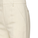 Pantaloni Reina in twill di viscosa e lino<BR/> DP789 IF0041DXXX004 DONDUP