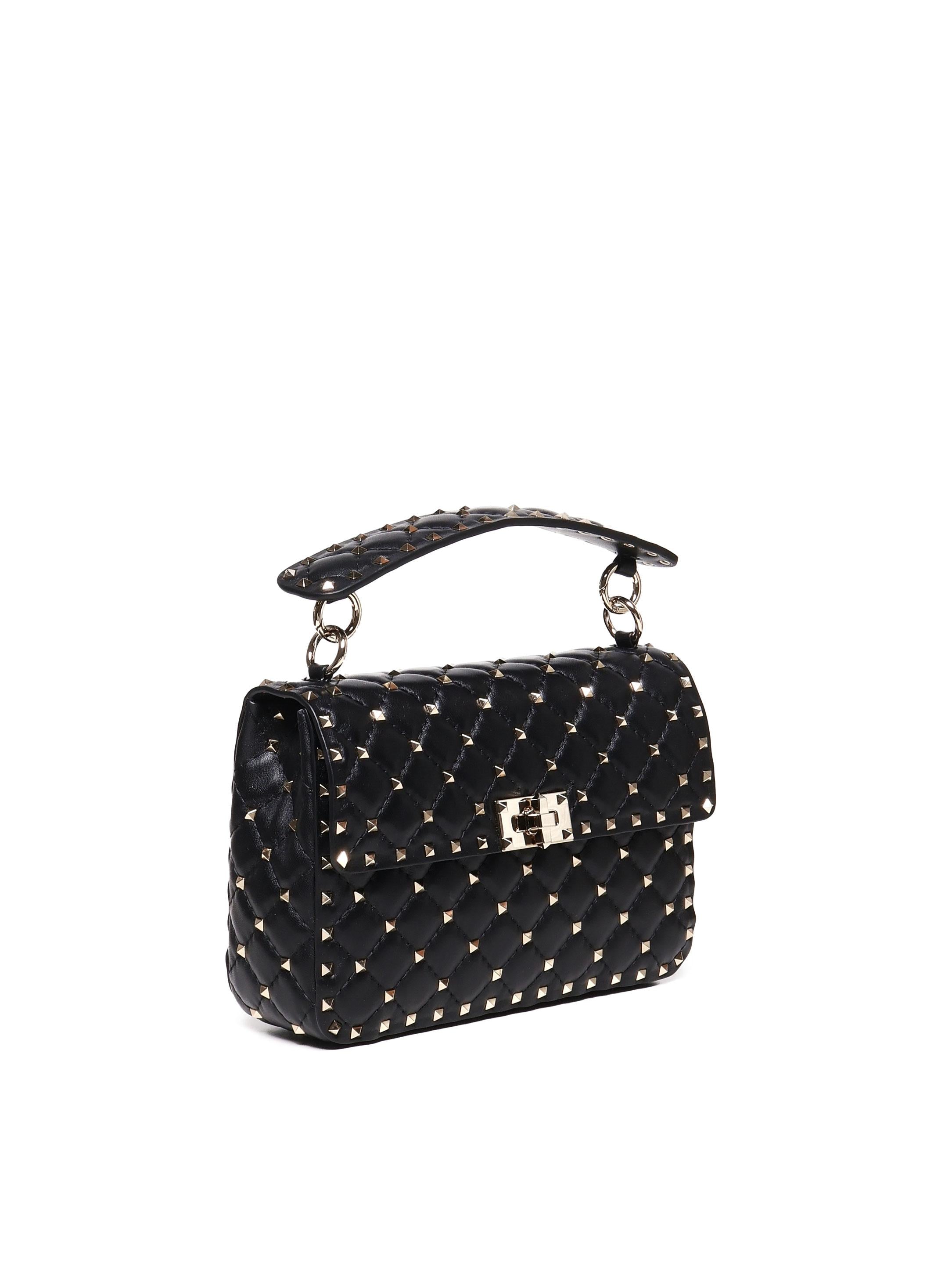 Borsa Media Rockstud Spike in nappa 6W2B0122 NAP0NO VALENTINO GARAVANI