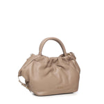 Borsa in pelle con logo<BR/> BIBP9E702 TAUPE BIASIA