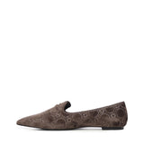 Mocassini Iris Winter con logo 73SC9FV01VEL IRIS WINTERTAUPE V° 73