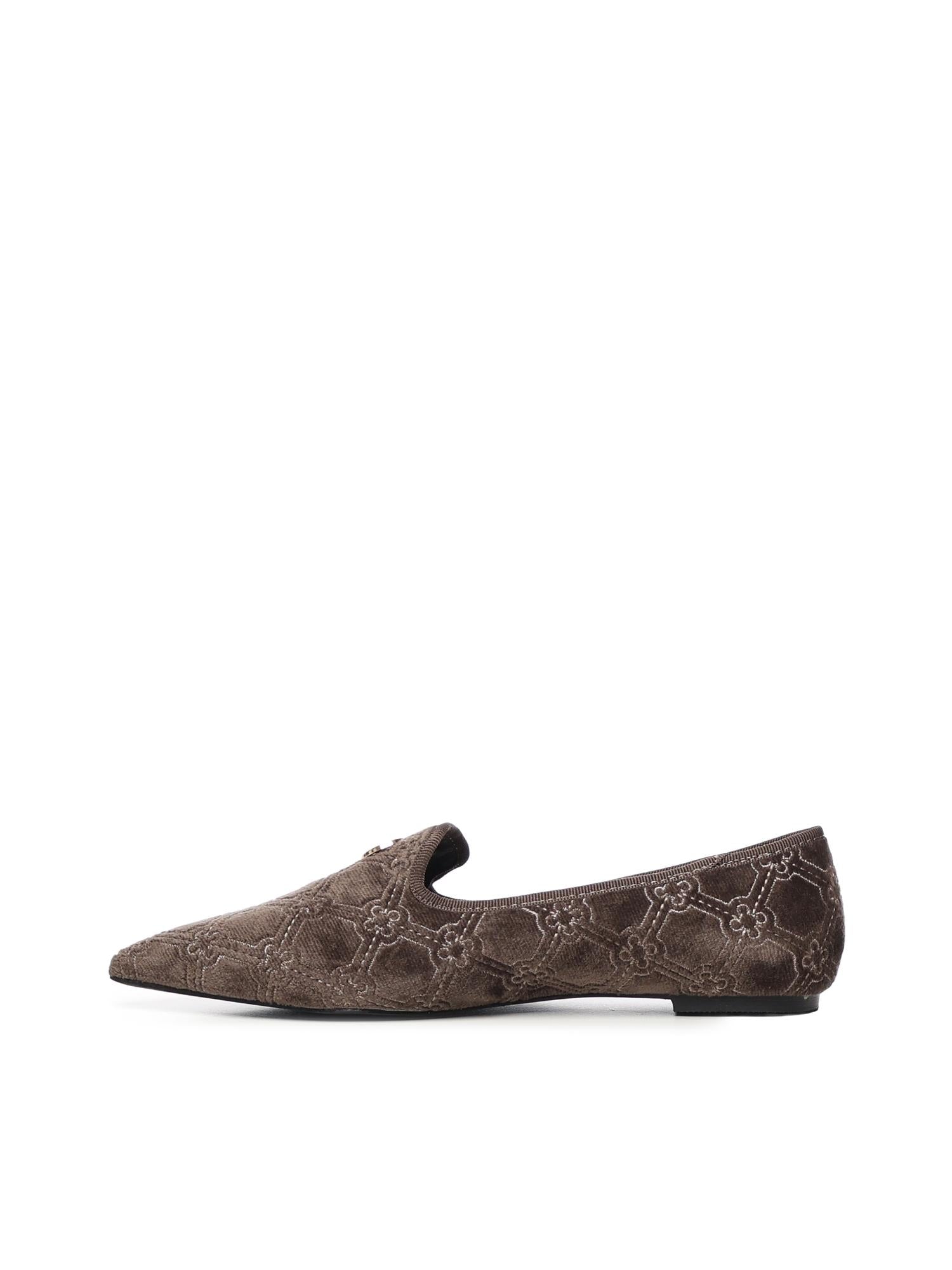 Mocassini Iris Winter con logo 73SC9FV01VEL IRIS WINTERTAUPE V° 73