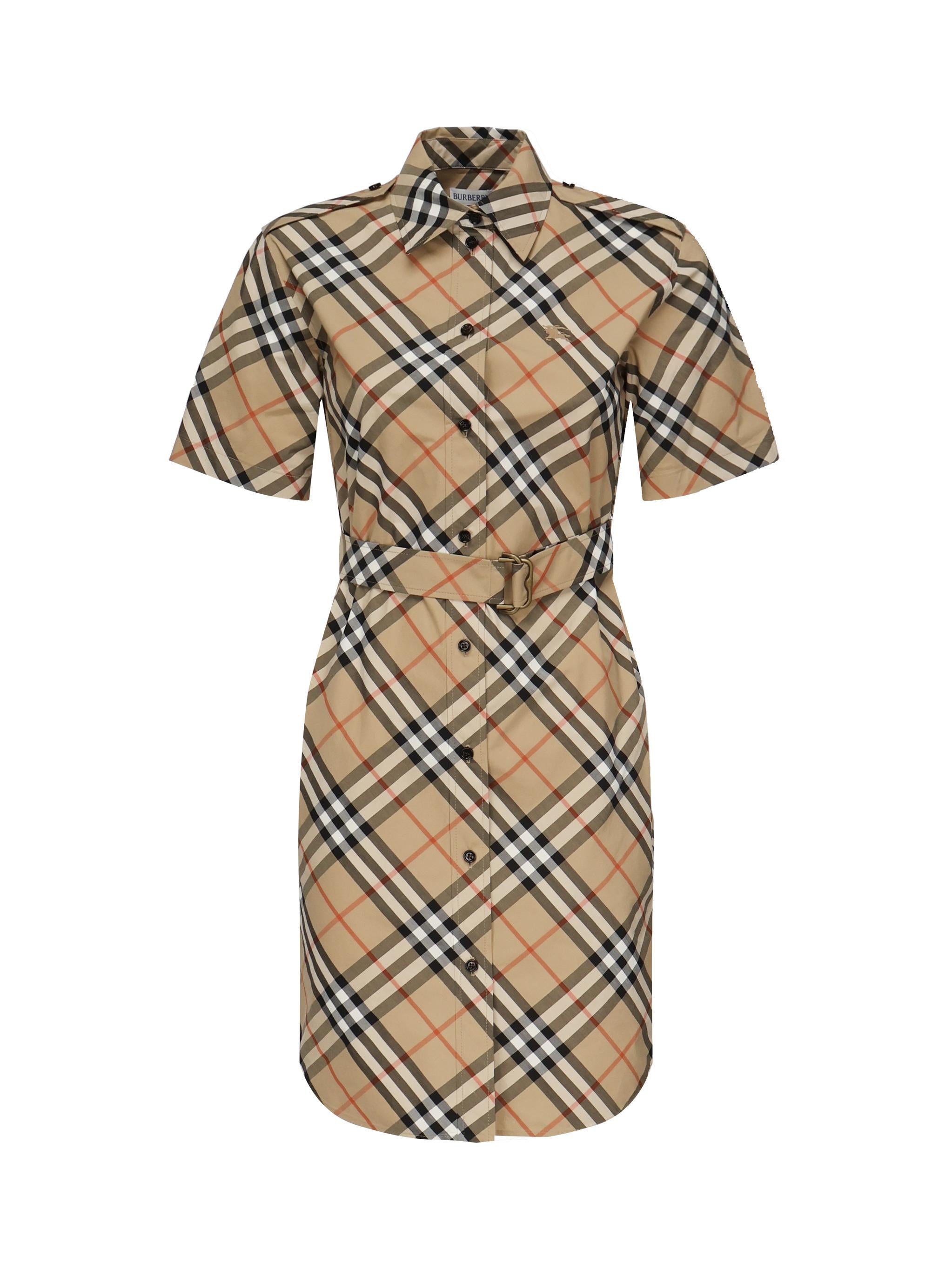 Abito chemisier in cotone Check 8111701 B9368 BURBERRY