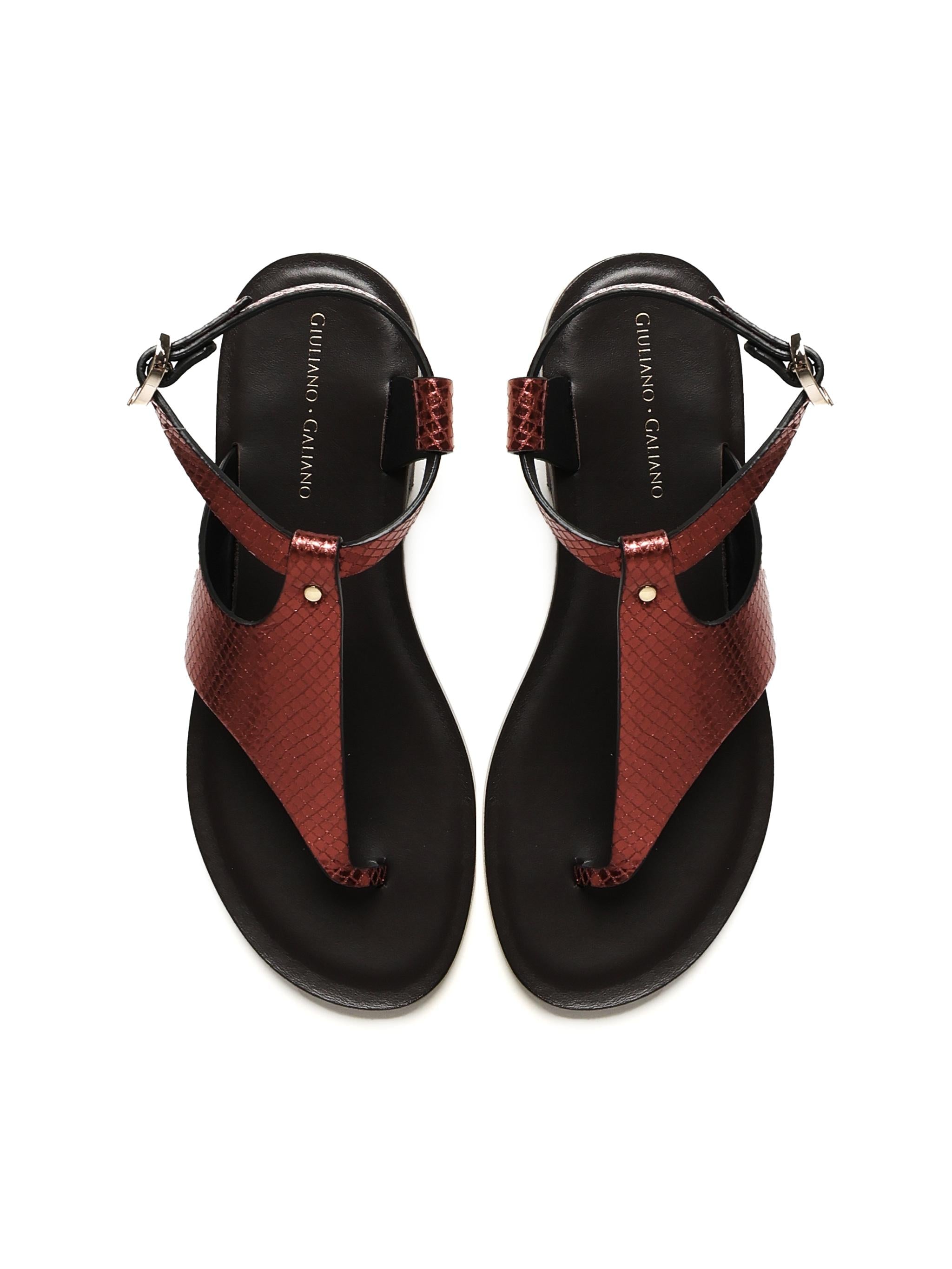 Sandali Sissy SISSY RETTIL BORDEAUX GIULIANO GALIANO