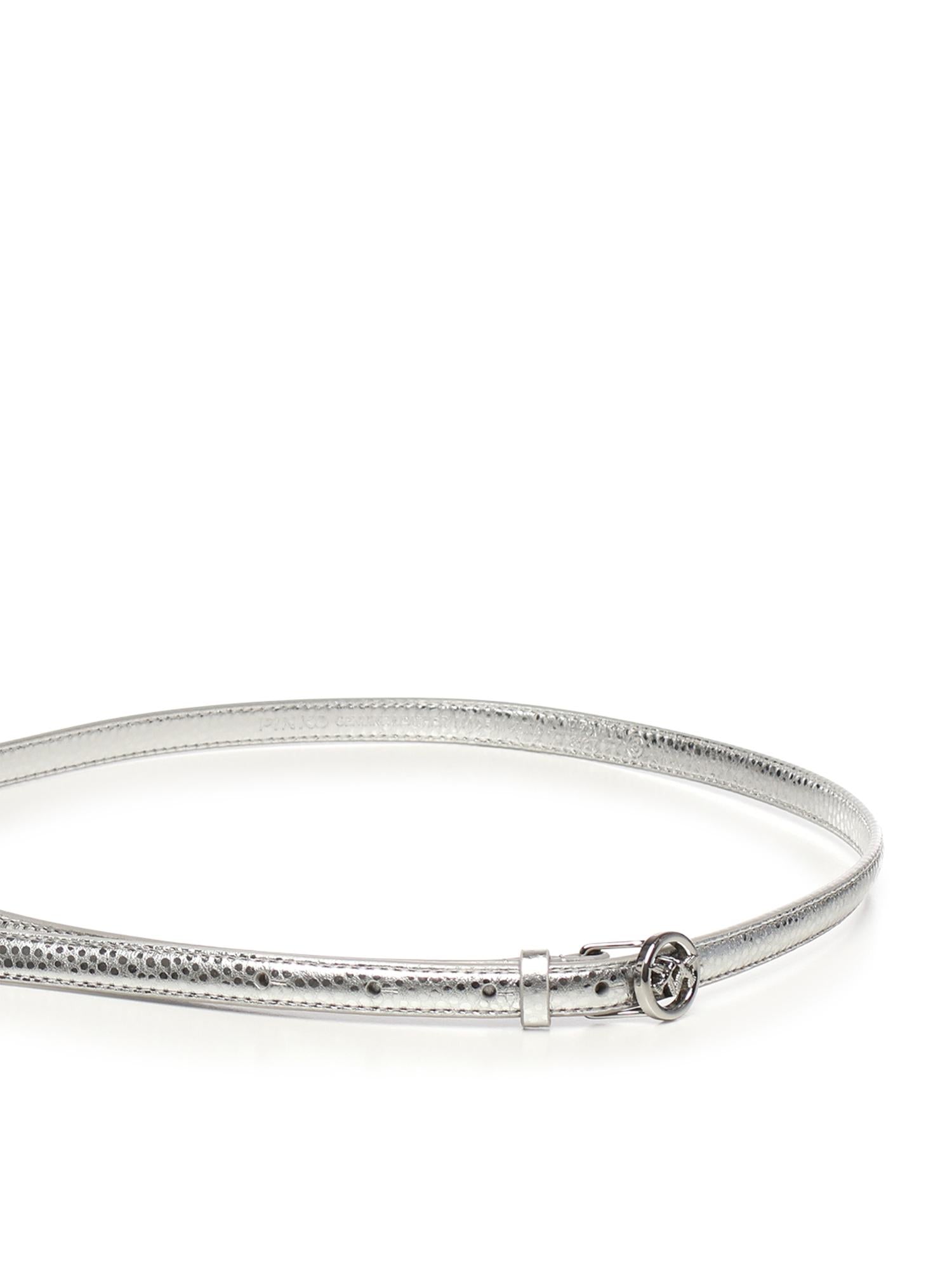 Cintura sottile in pelle bottalata laminata 105481 A2WDZZFN PINKO