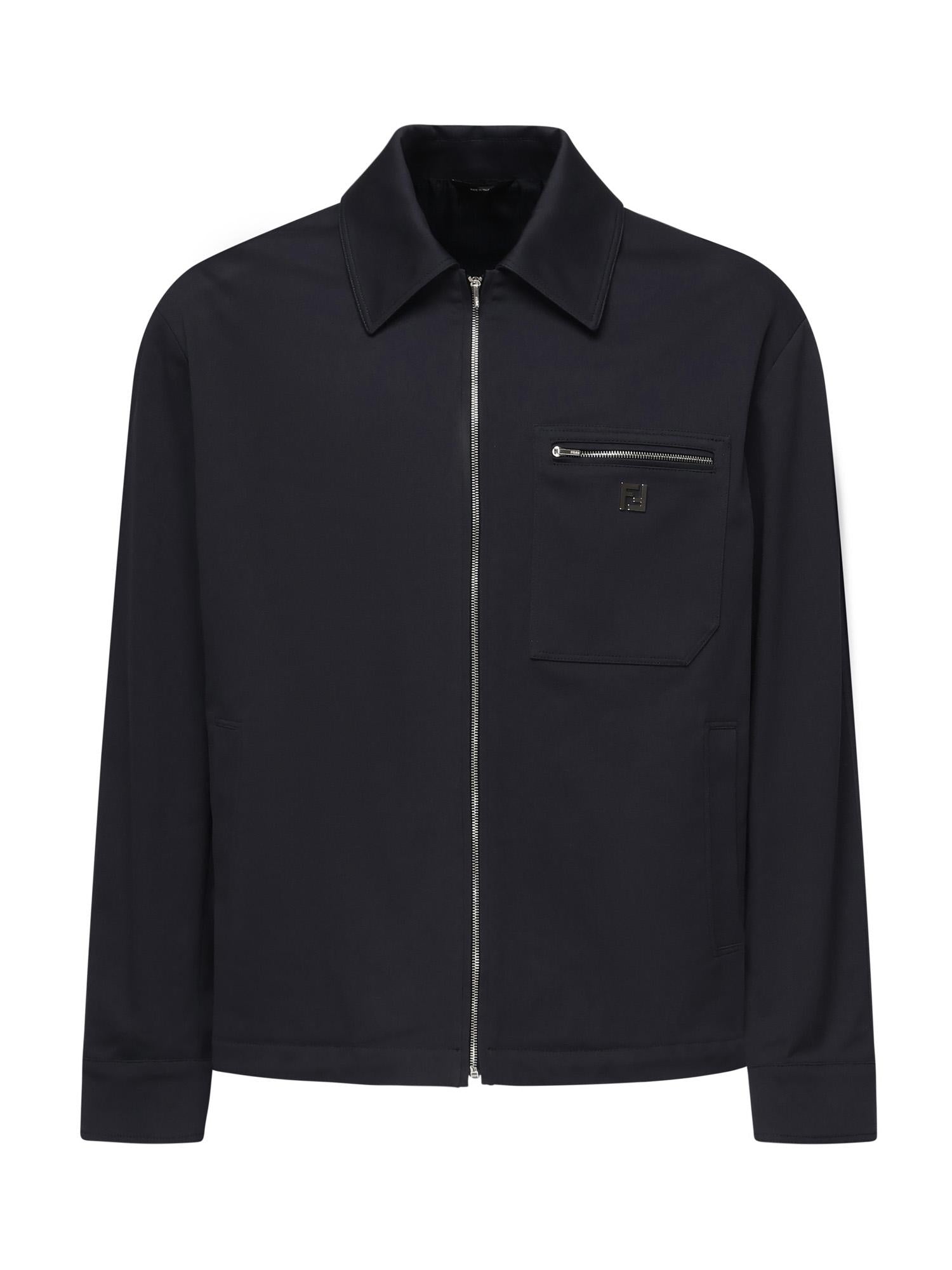 Blouson in gabardine con logo FW1393 AUVIF0PTH FENDI