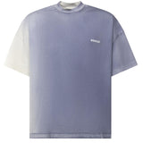 T-shirt in cotone con logo TS003001 BLU BONSAI