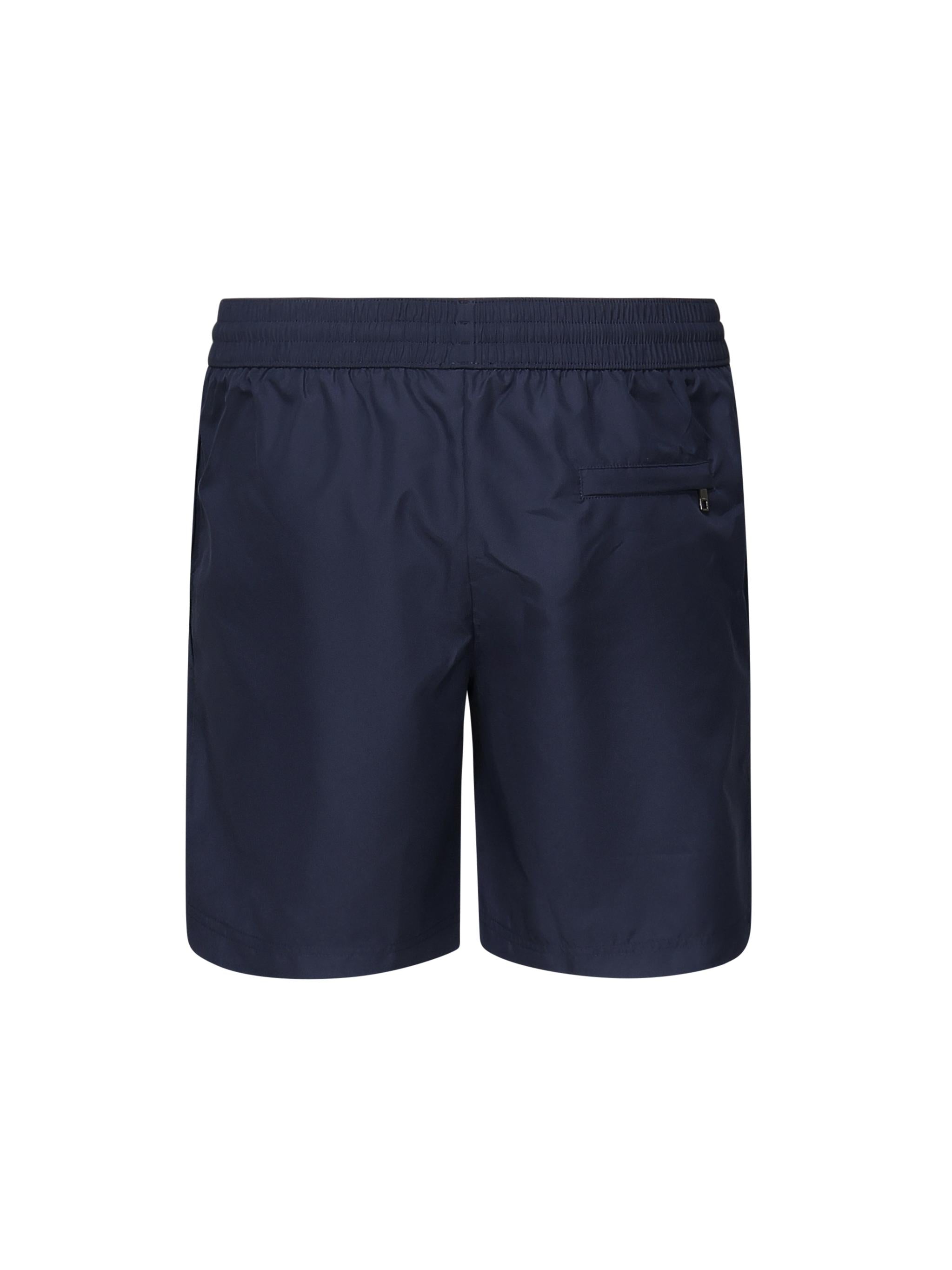 Boxer da mare corto con placca logo<BR/> M4F36T ONR46B0310 DOLCE & GABBANA