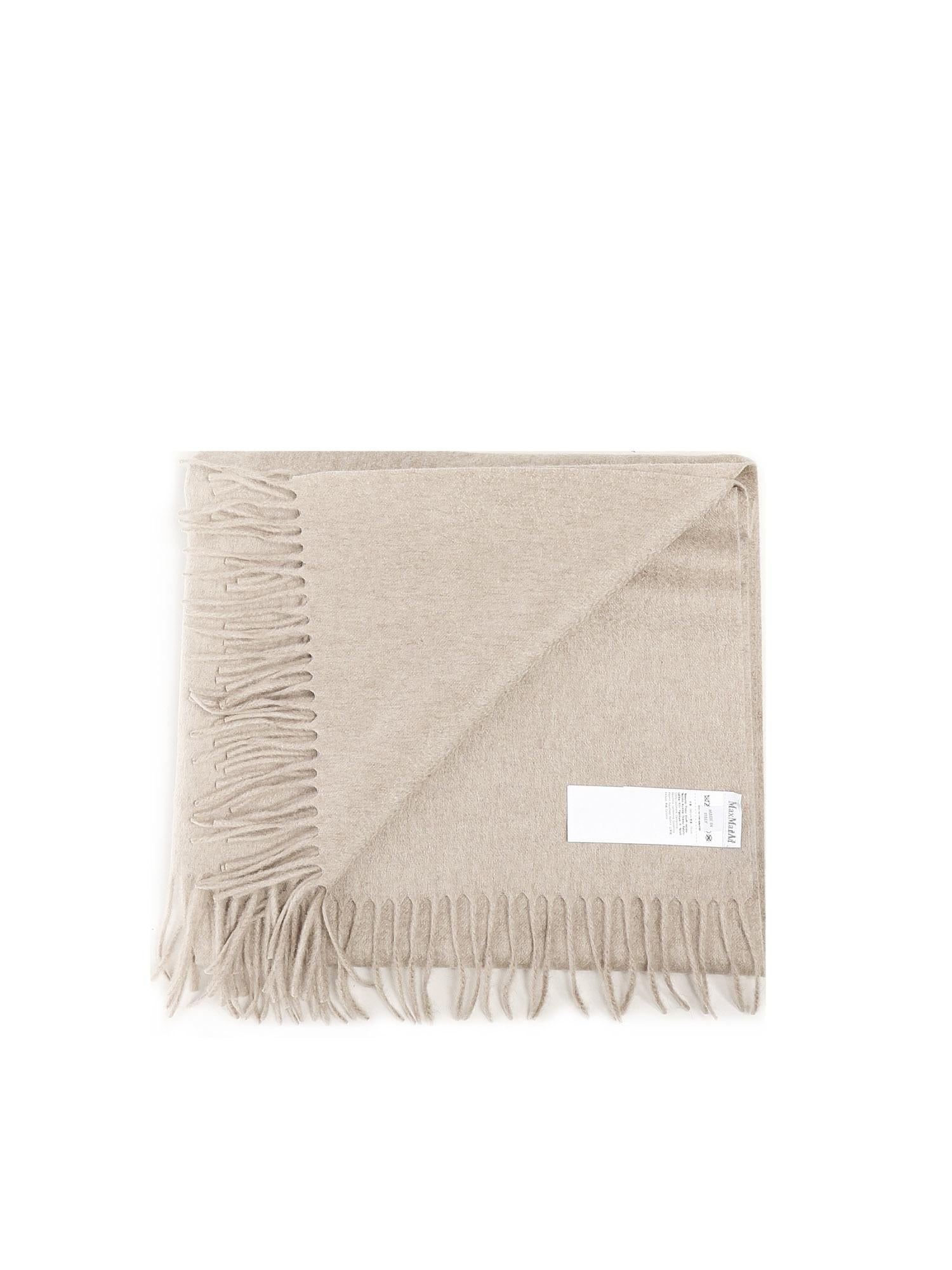 Stola in cachemire con ricamo e frange 2524546331600 021 MAX MARA