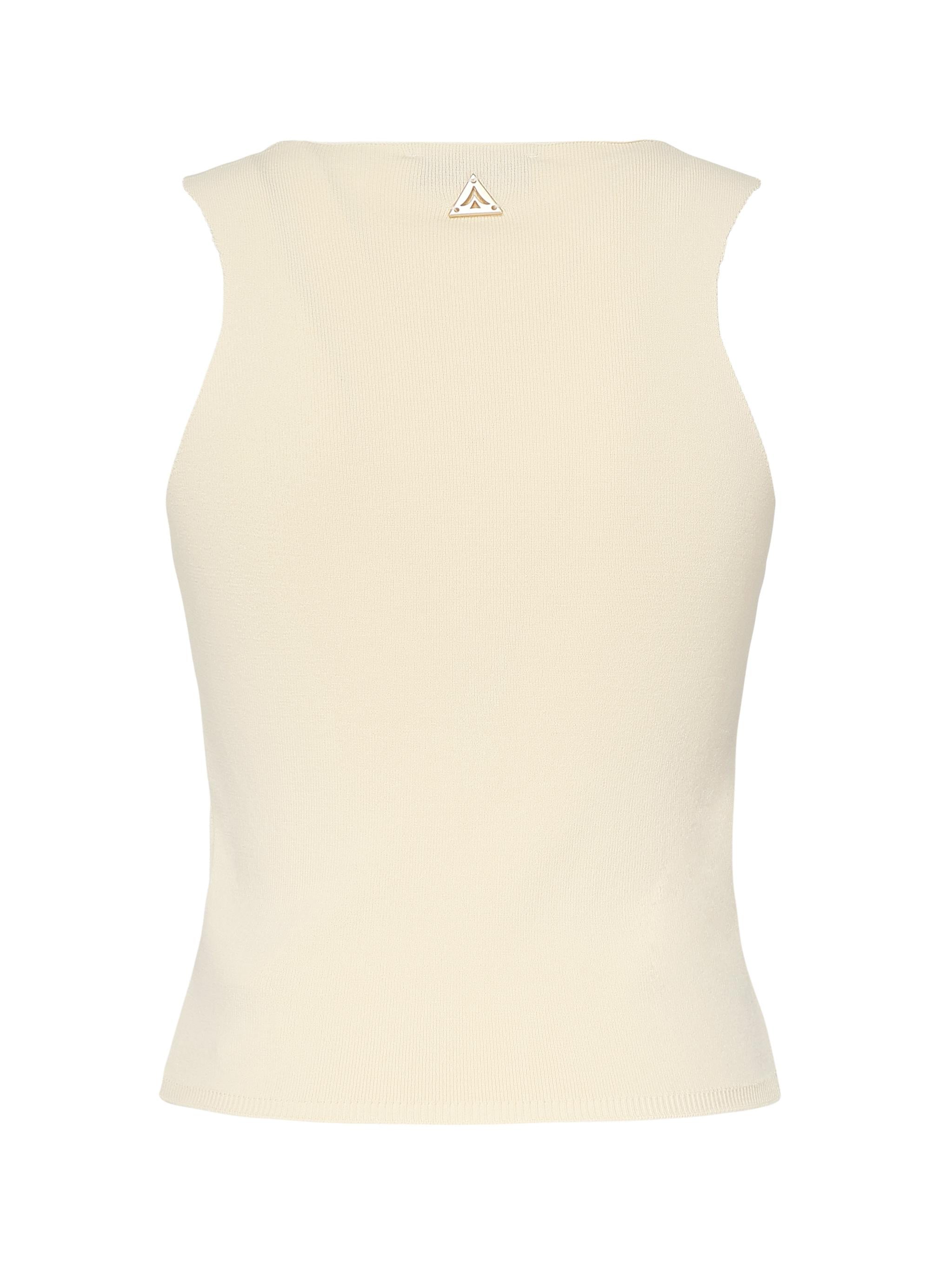 Canotta in maglia con scollo quadrato CNKD09014 INSPIRED BY AKEP