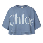 T-shirt cropped con logo CHC25AJH09183 40Q CHLOÉ