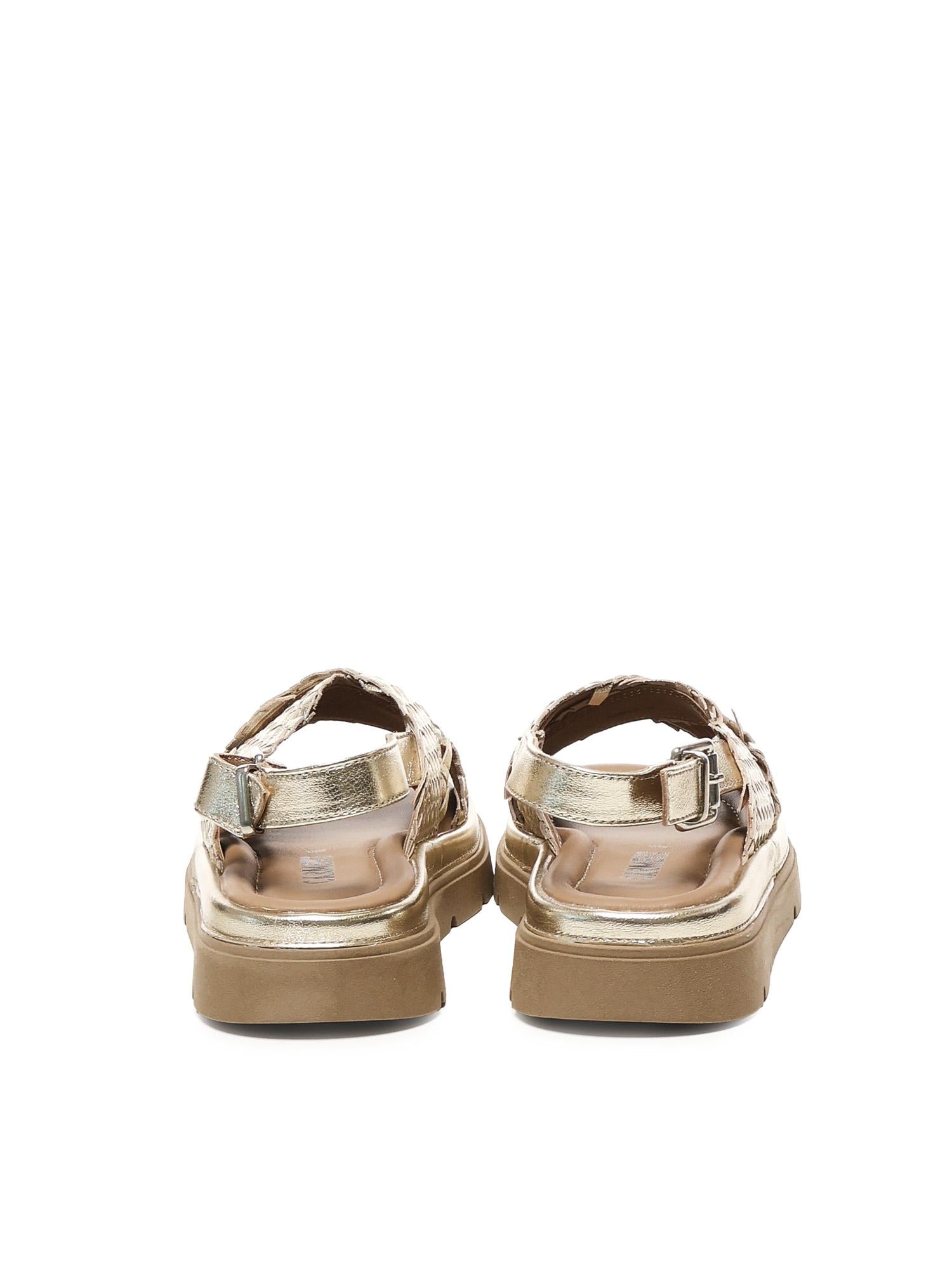 Sandalo flat Thea Tress A55379 PLATINO CARMENS