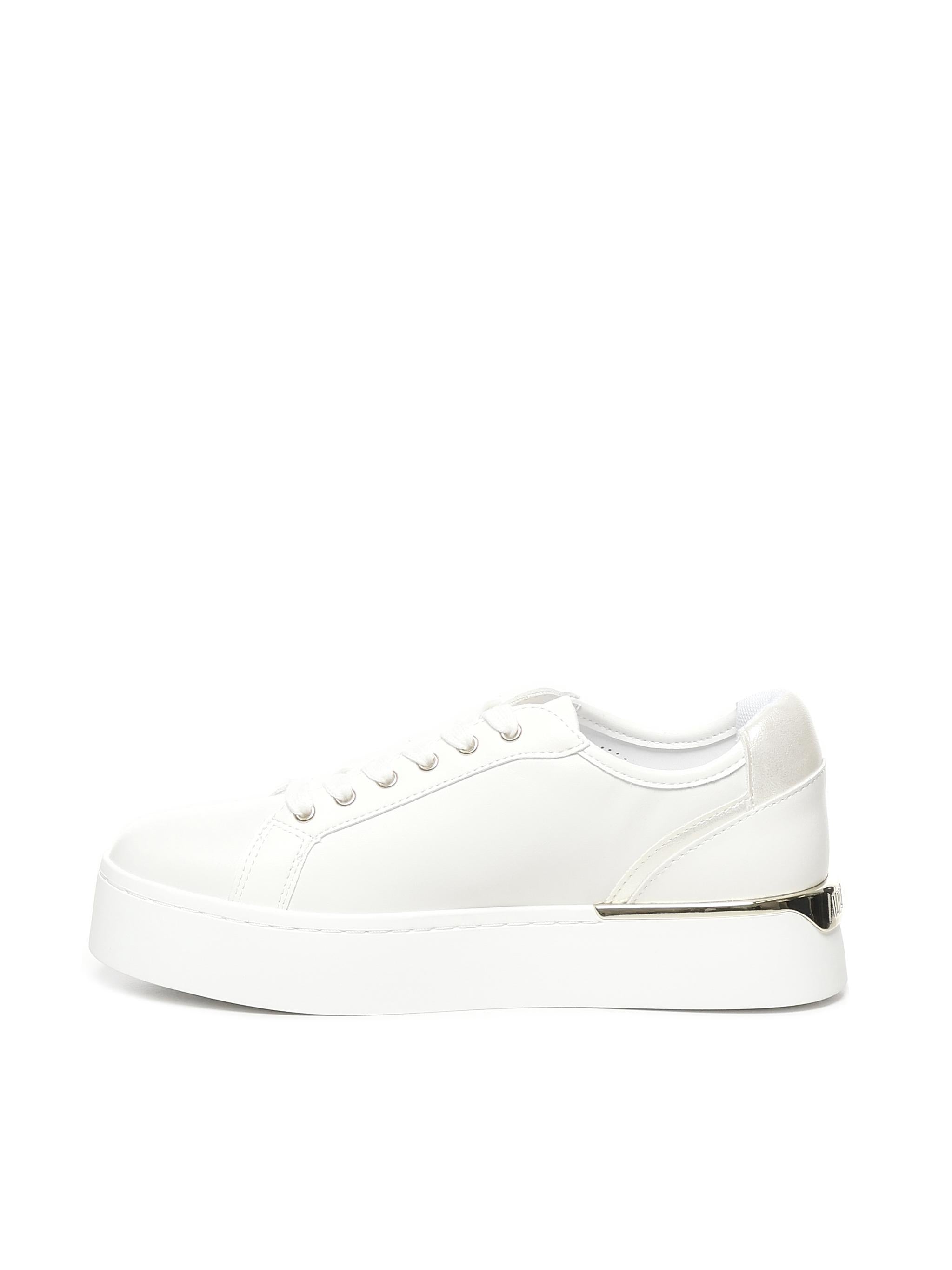 Sneakers in pelle con logo traforato BA5023P010201065 LIU JO