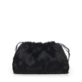 Maxi clutch in eco-pelliccia con logo 105909 A2VZZ99Q PINKO