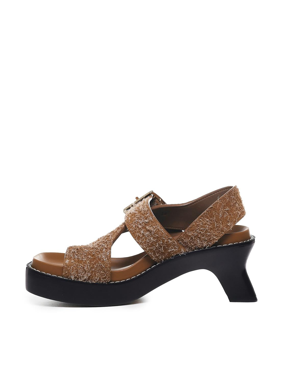 Sandalo in pelle scamosciata spazzolata L814465X92 LOEWE EASE2530 LOEWE