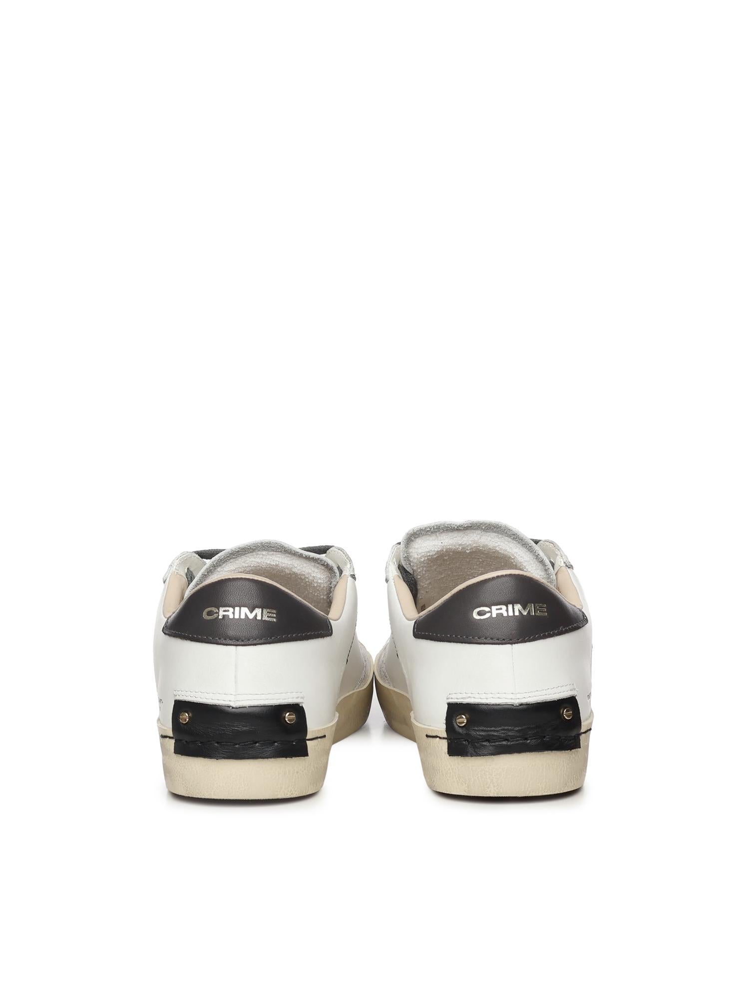 Sneakers Distressed<BR/> 15001AA7 WHITE CRIME LONDON