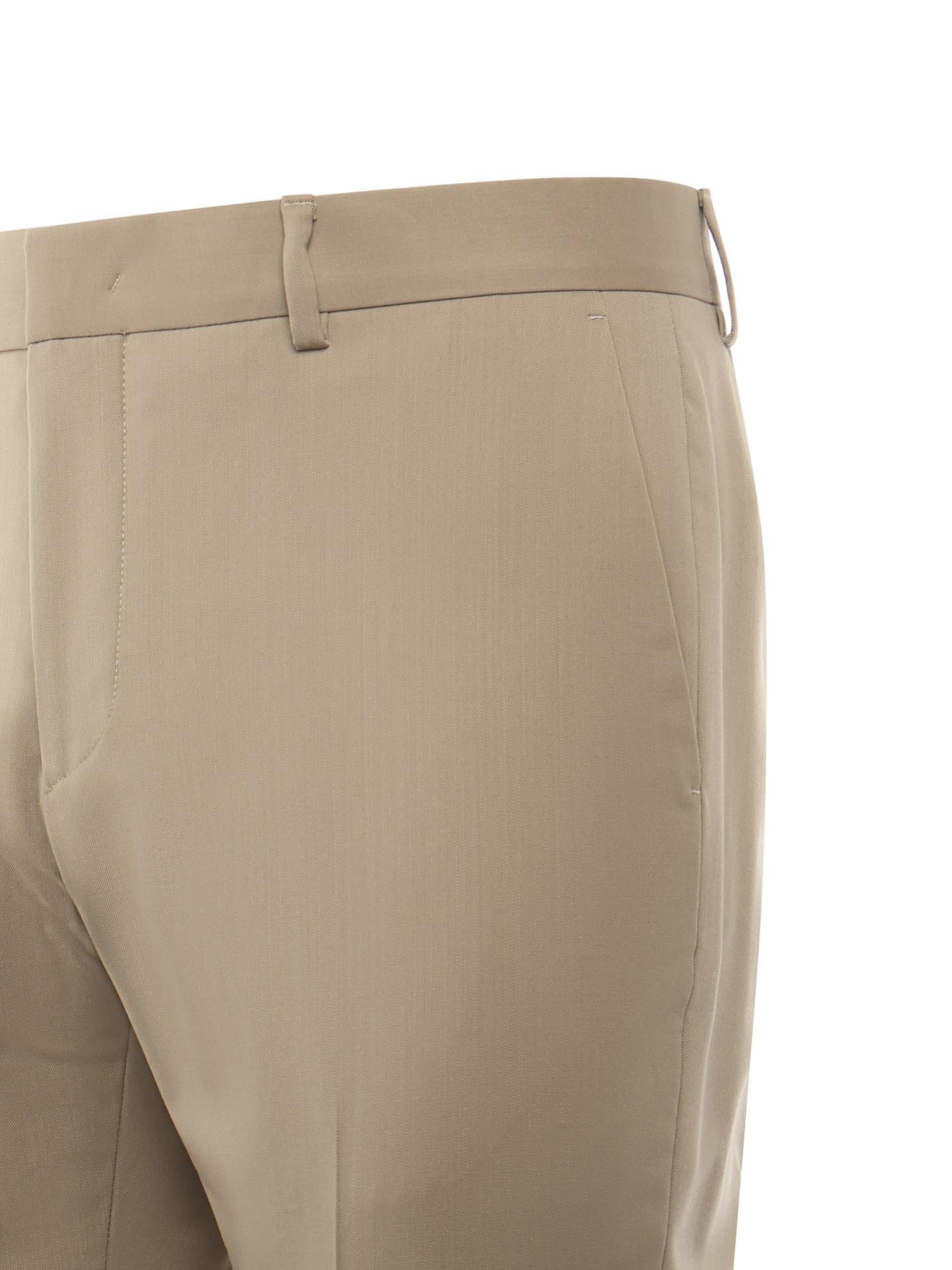 Pantaloni sartoriali in gabardine di misto lana<BR/> ALEXANDER SHORTER RISV MLRBEIGE BEABLE