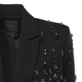 Blazer con cristalli e perle 105411 A2PNZ99 PINKO