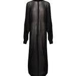Abito Kim in georgette 25FWNAB-0004 BLACK NINEMINUTES