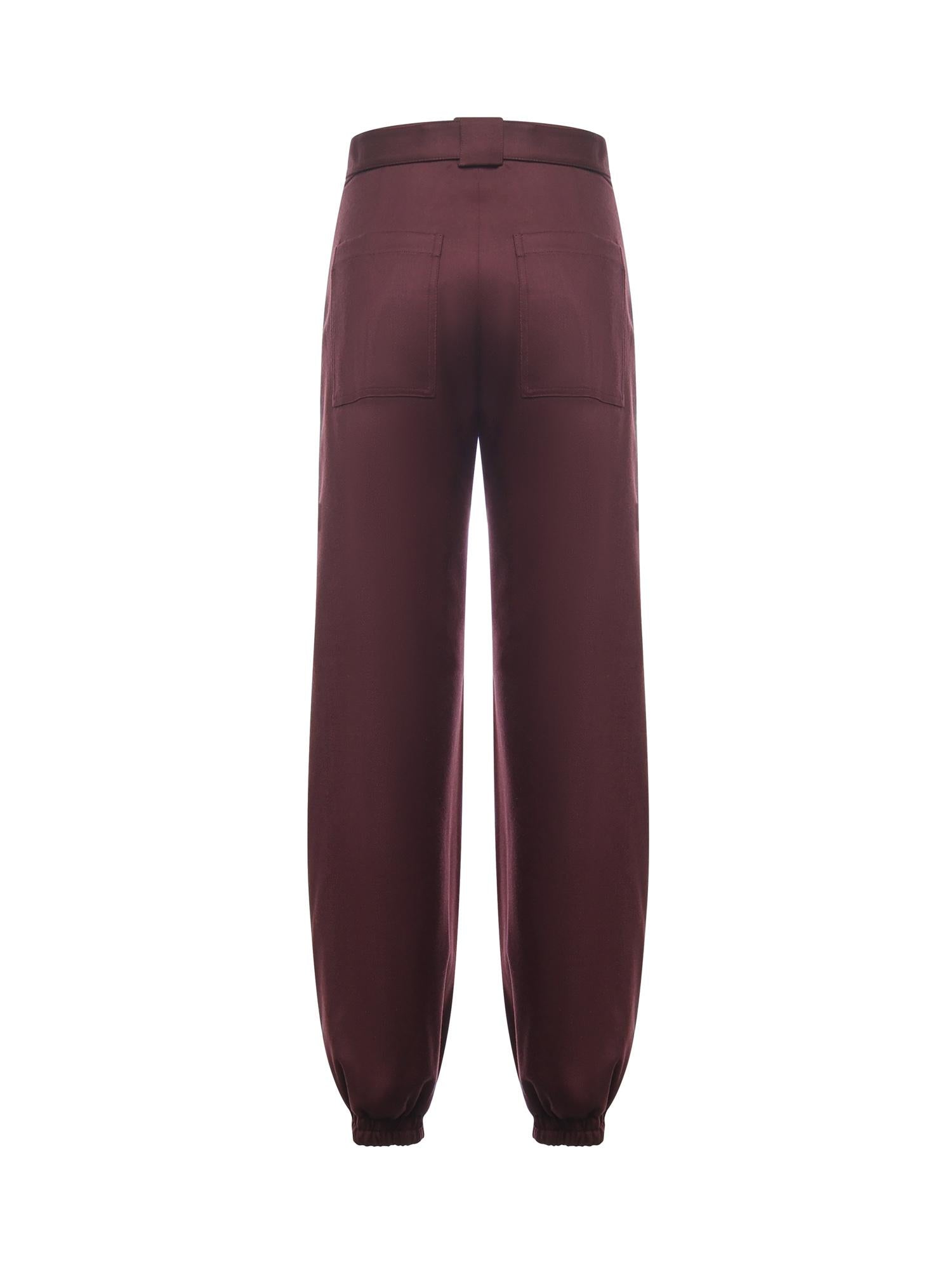 Pantaloni in flanella 104379 A306R57 PINKO