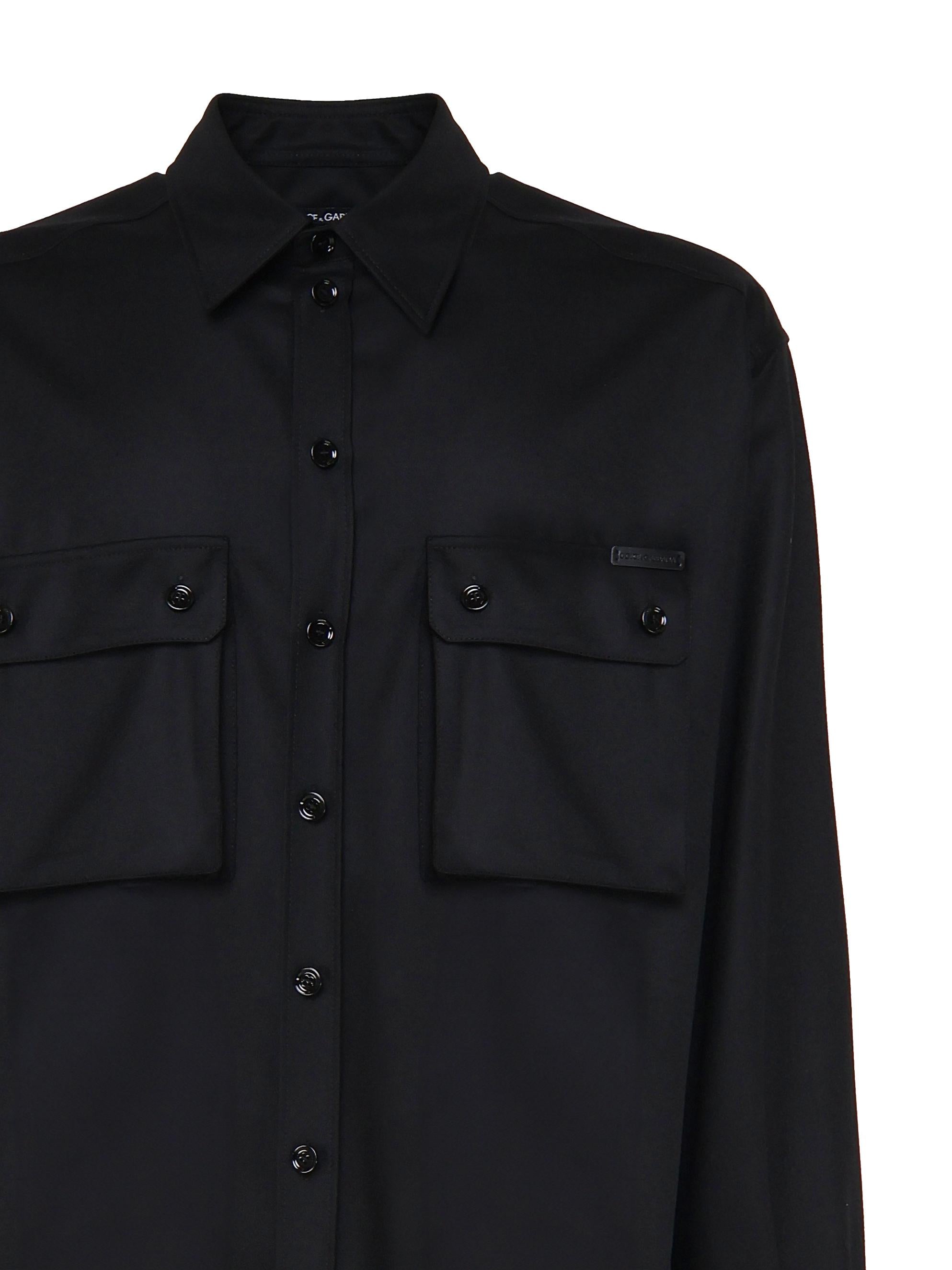 Camicia in lana vergine G5MD1T FU21QN0000 DOLCE & GABBANA