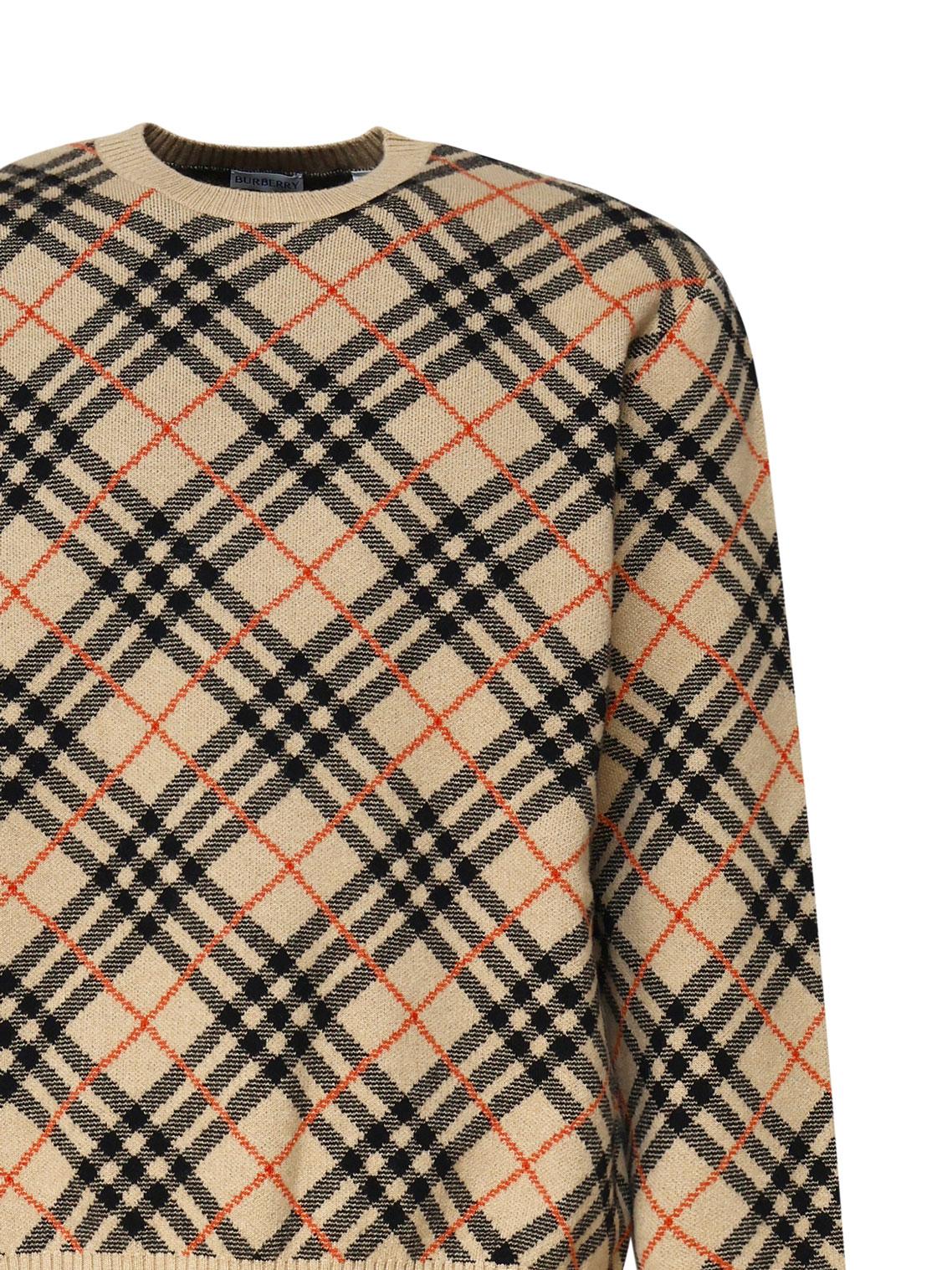 Maglioncino in cashmere check all-over 8098675 B9368 BURBERRY