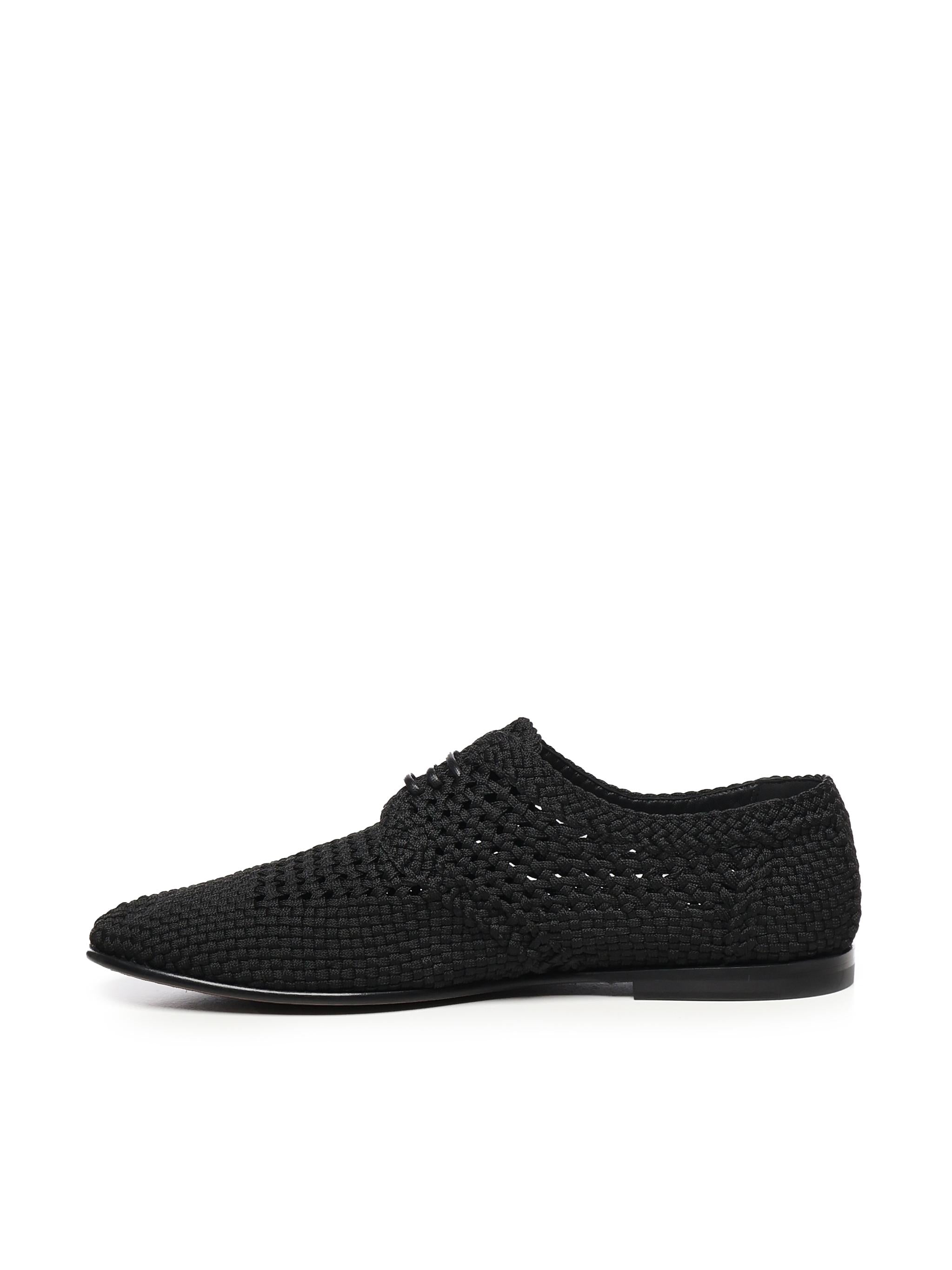 Derby in tessuto intrecciata A10863 A9L6480999 DOLCE & GABBANA