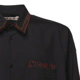 Camicia in lana con logo CUMU0061Q1 TW83900N99 MARNI