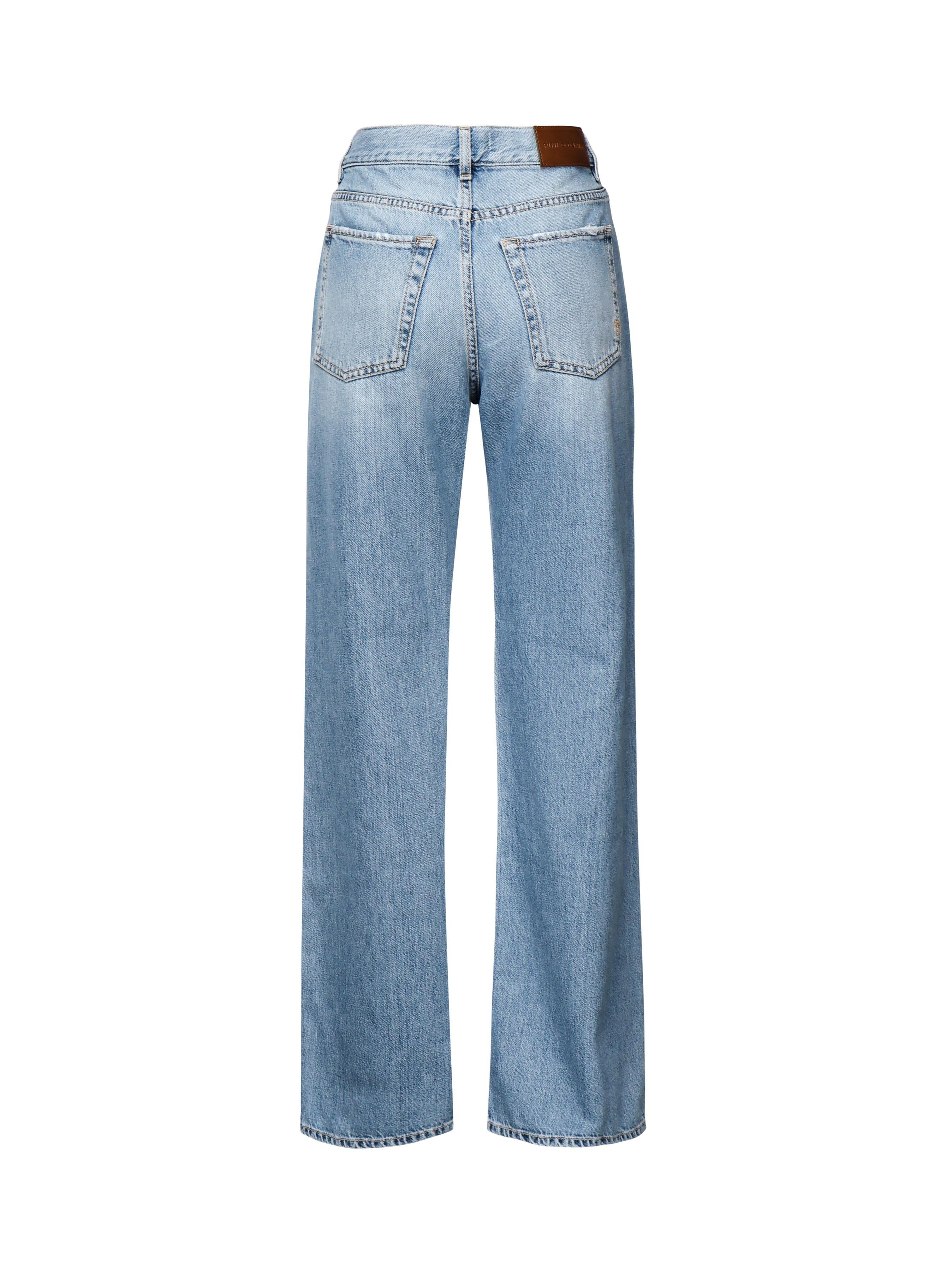 Jeans palazzo in denim soft 101733 A2DZPJV PINKO